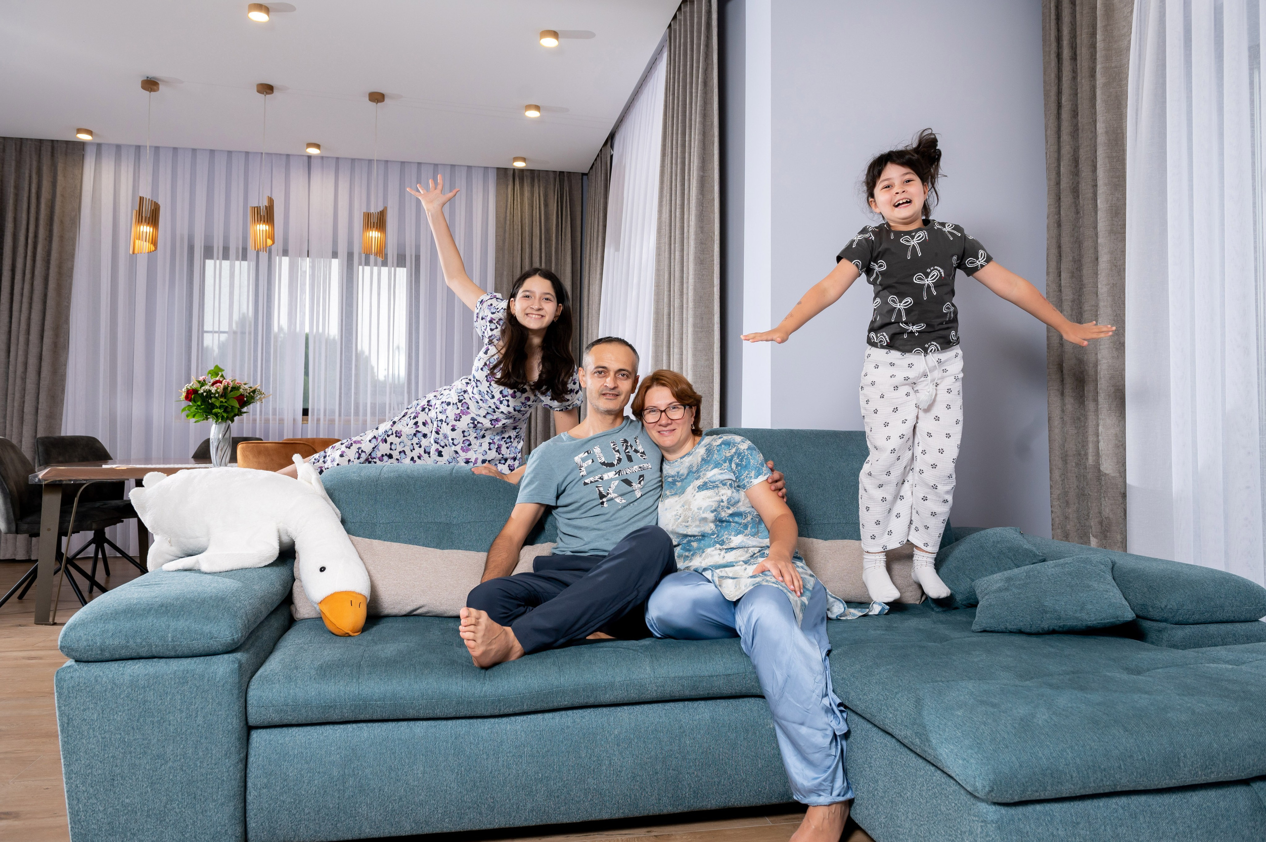 Семейная фотосессия в коттедже. Портретный, семейный и свадебный фотограф в Санкт-Петербурге и в Пушкине Ширяев Денис