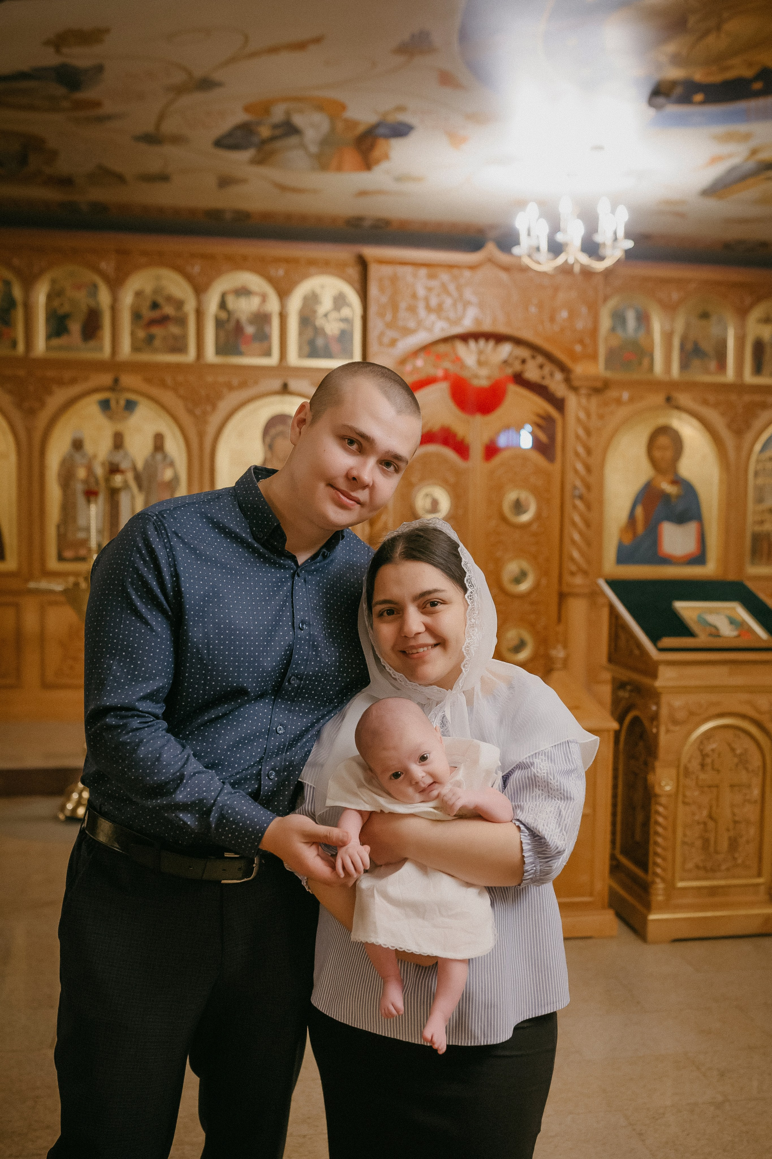 Крещение Софии. Храм Никольский. Семейный фотограф в Сургуте