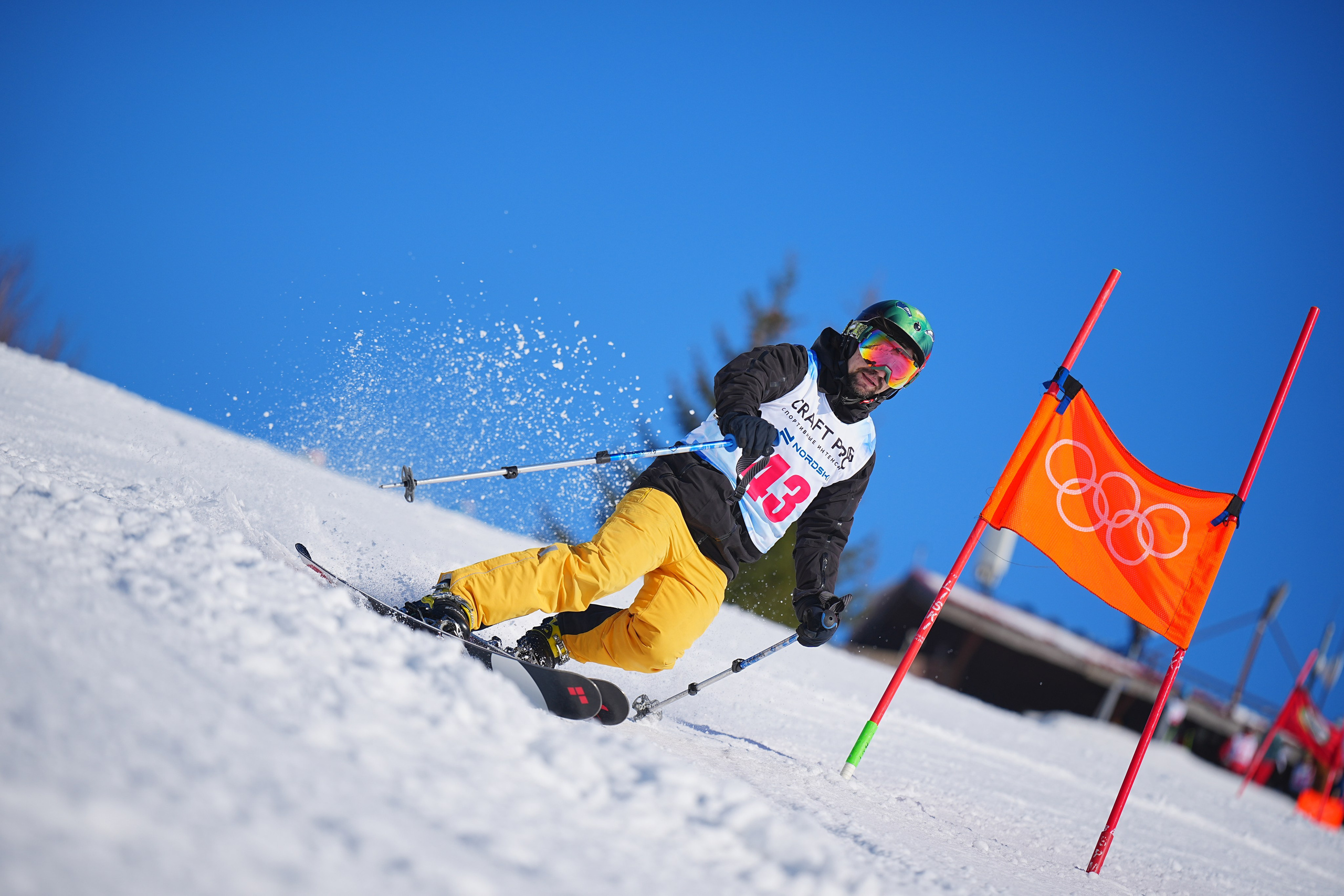 Шуколово. Открытое Первенство МФТИ по горным лыжам. GS, Telemark, 2024. Фотограф Студитский Евгений