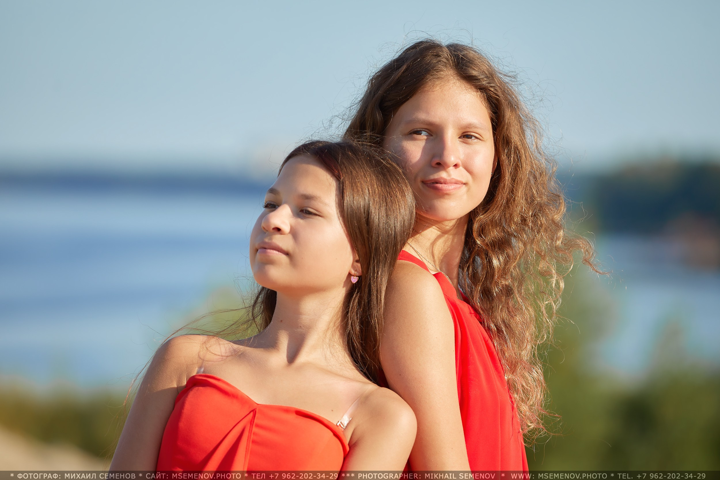 Фотосессия сестер на пляже Фотограф Михаил Семенов,  г. Ярославль