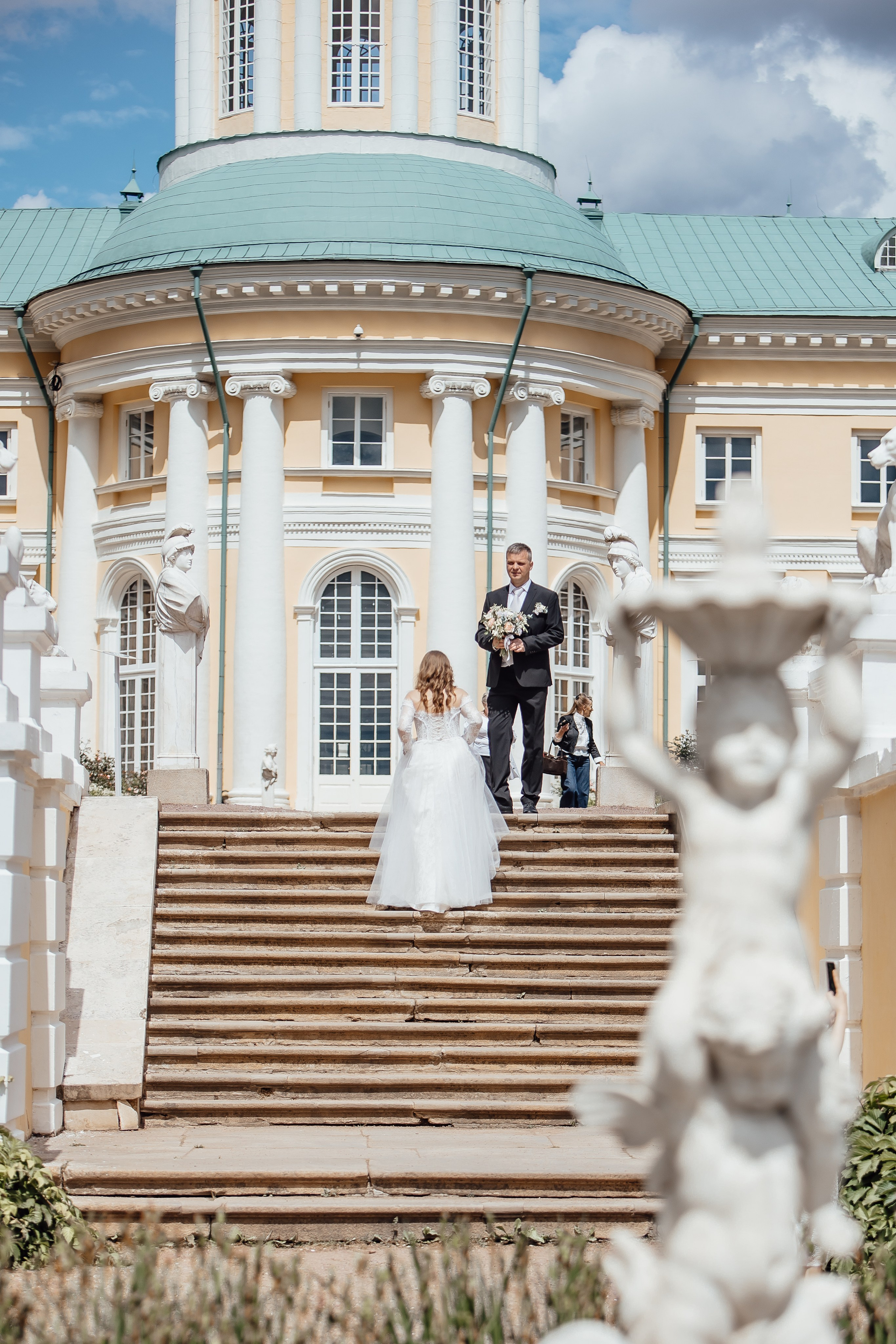 Свадебная прогулка Сергея и Татьяны. Семейный и свадебный фотограф в Москве и Красногорске Александр Дворкин
