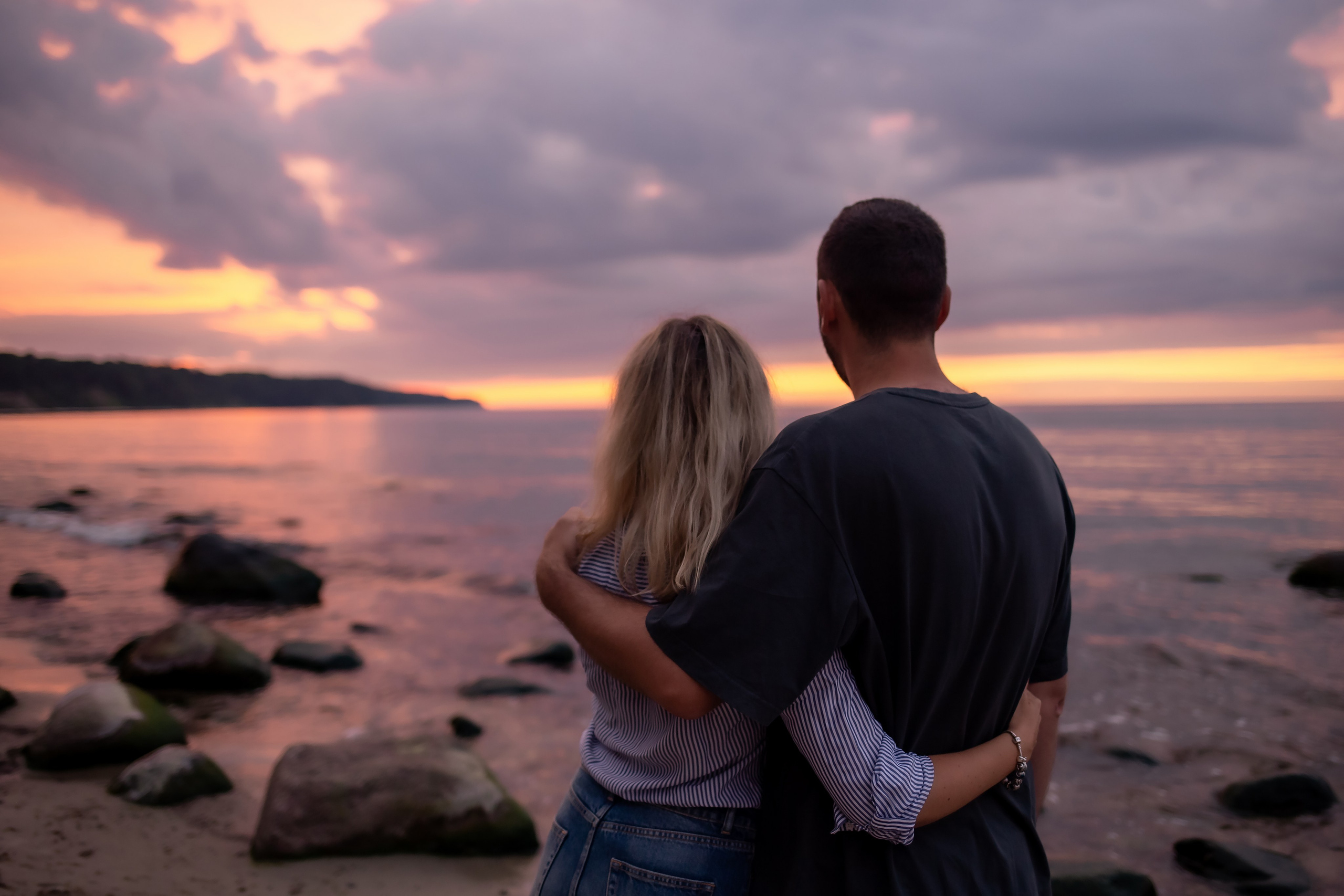 Есеня, Леня и Аня. Закат в Куликово. Фотограф в Калининграде Решетникова Алина