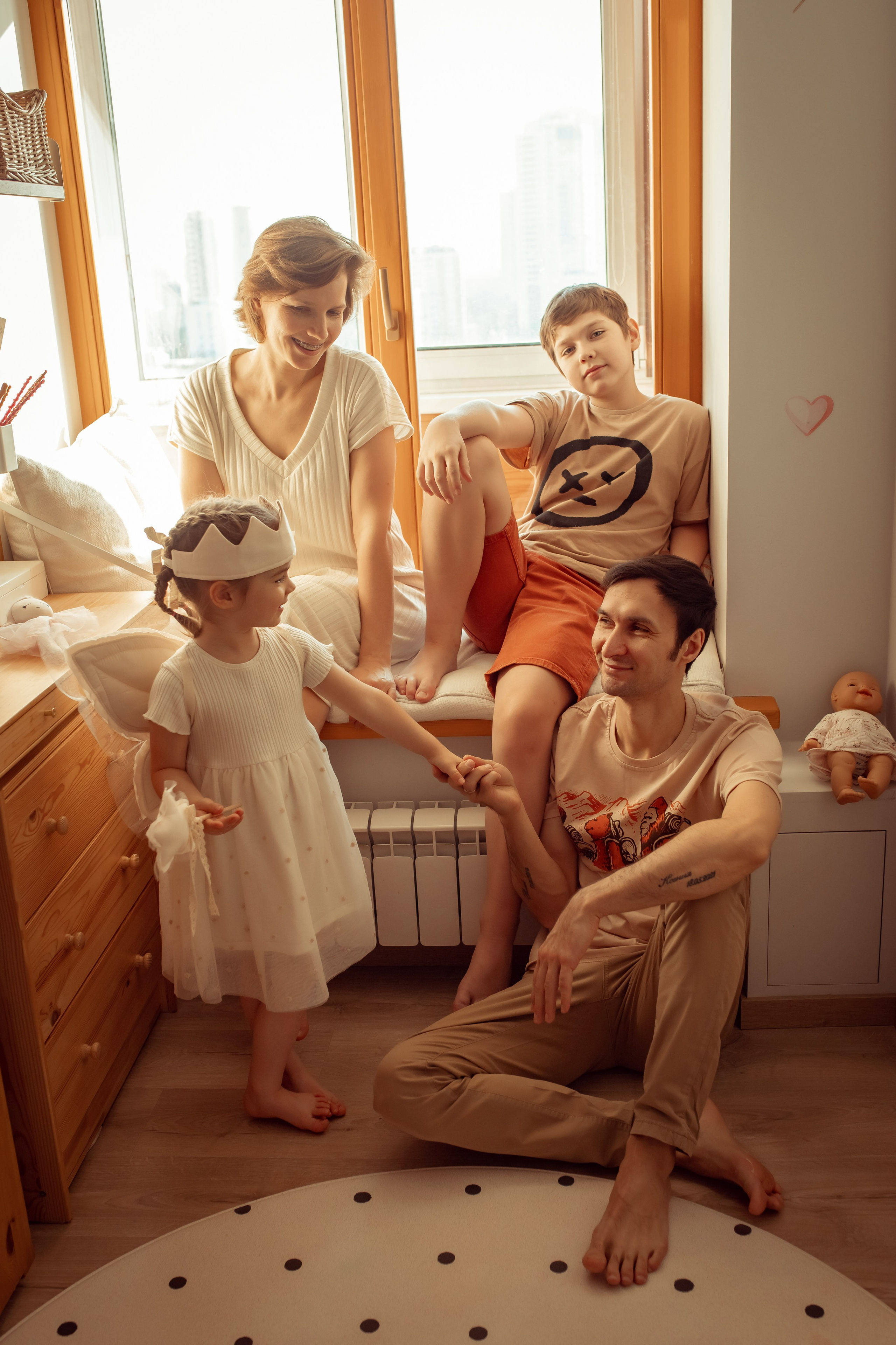 Александра, Максим, Евгений и Ксюша. Семейный и детский фотограф в Москве Дорогова Екатерина