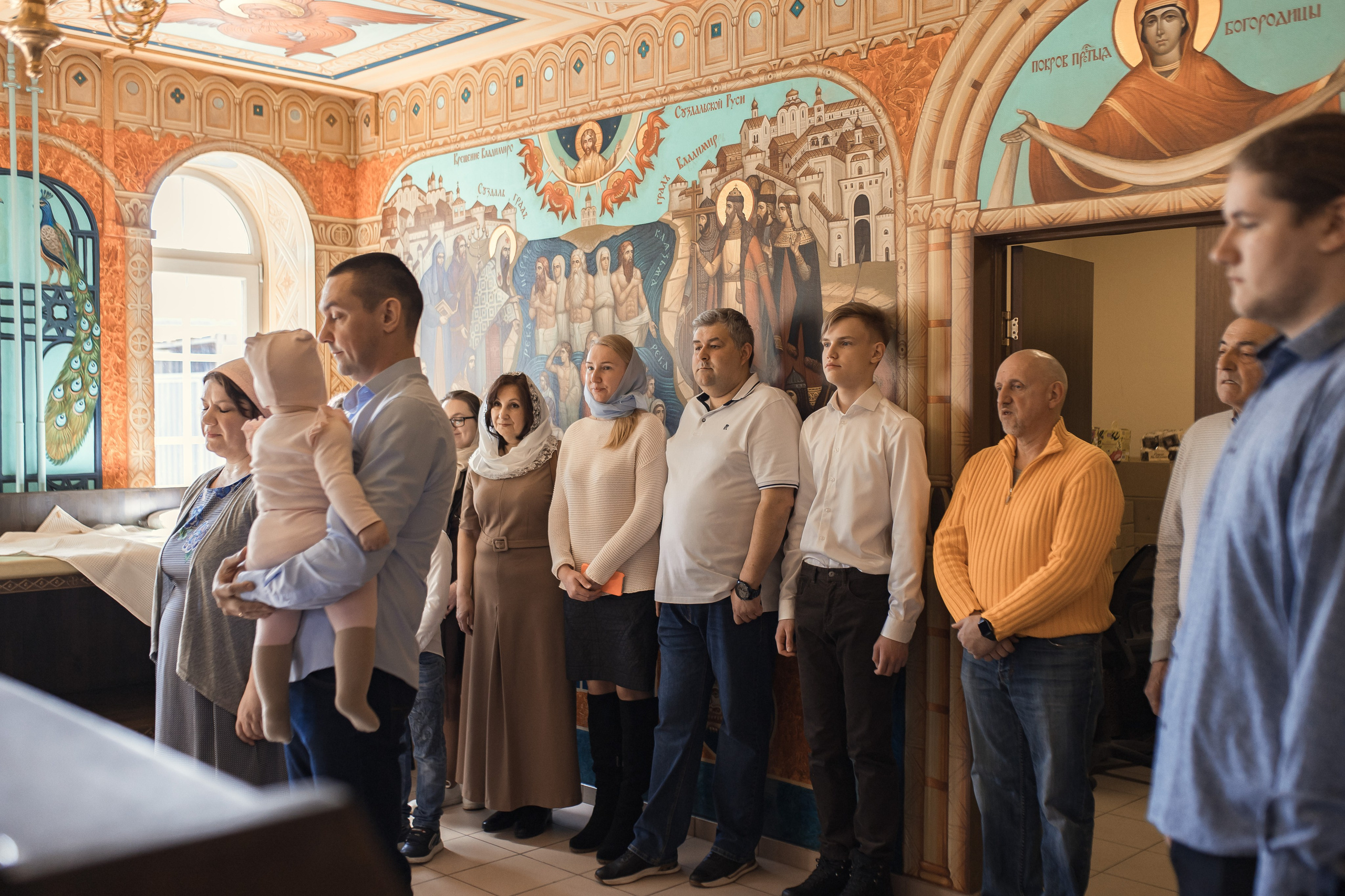 Фотограф на Крещение в Храме св. Андрея Боголюбского на Волжском б-р. Профессиональный фотограф в Москве и Мо Мария Шантарёва