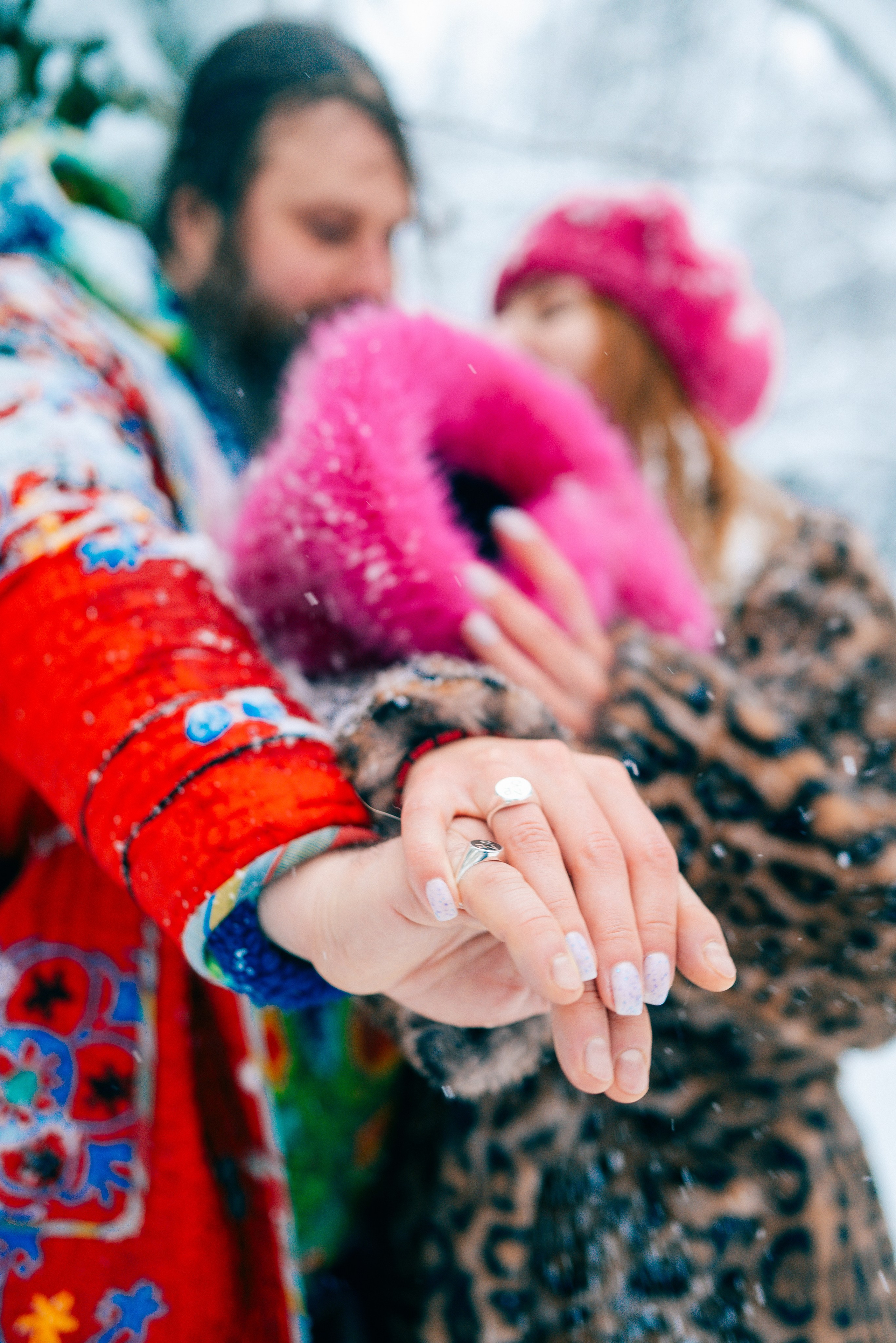 Свадебная съёмка в зимнем лесу. Фотоведьма Дарья Нечинская
