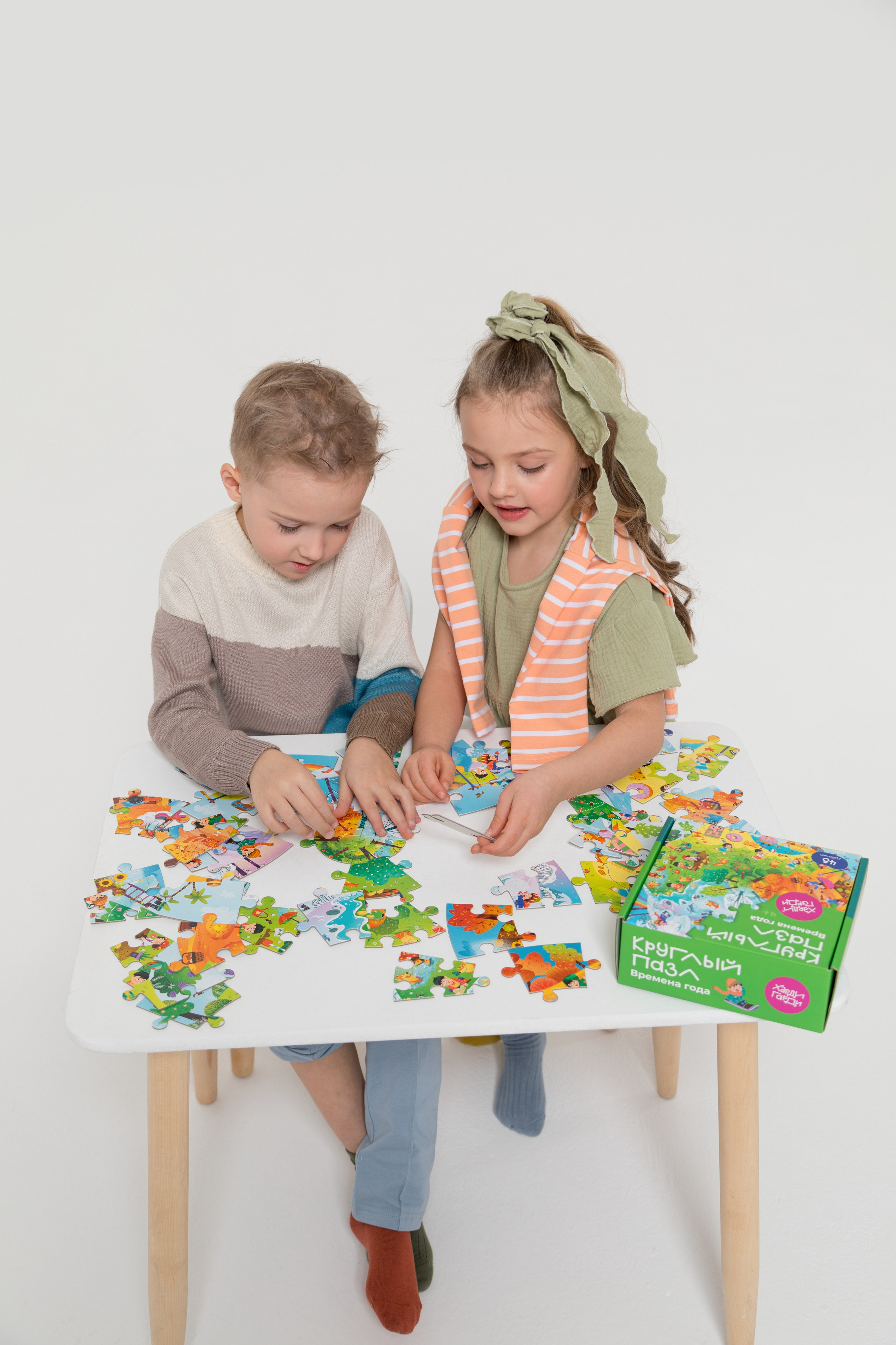 Имиджевая и каталожная съёмка для бренда детских пазлов. Детский и контент фотограф Надя Волкова Санкт-Петербург