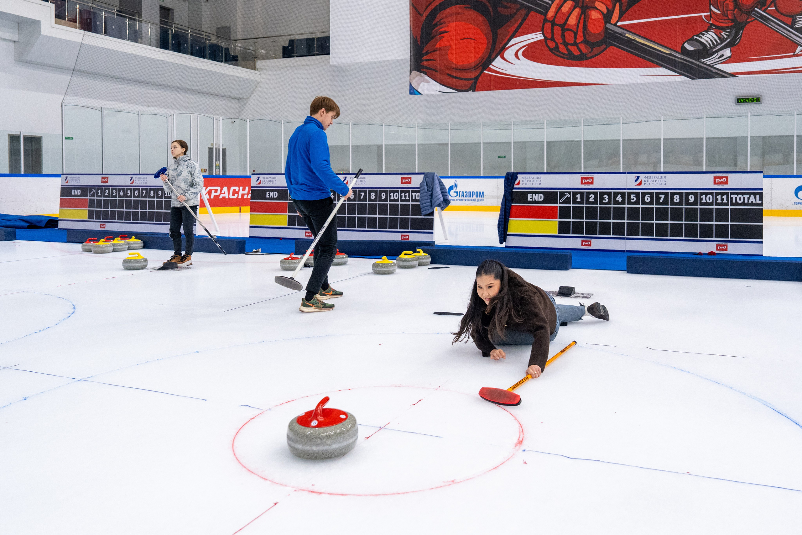 Керлинг для компании Р-Фарм. Репортажный фотограф в Красной Поляне и Сочи Павлюченко Екатерина