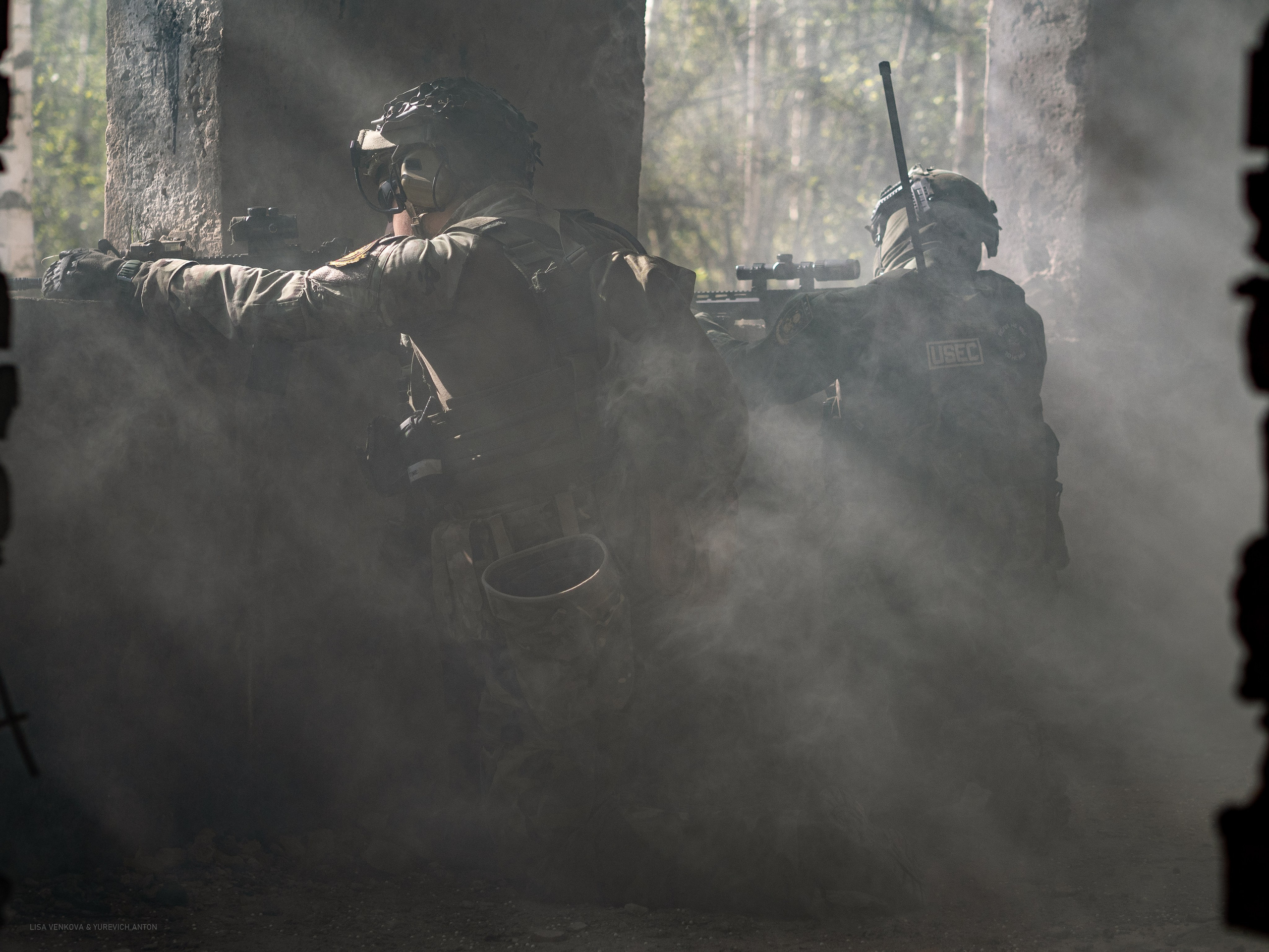 Милитари. Сайт портфолио двух профессиональных фотографов