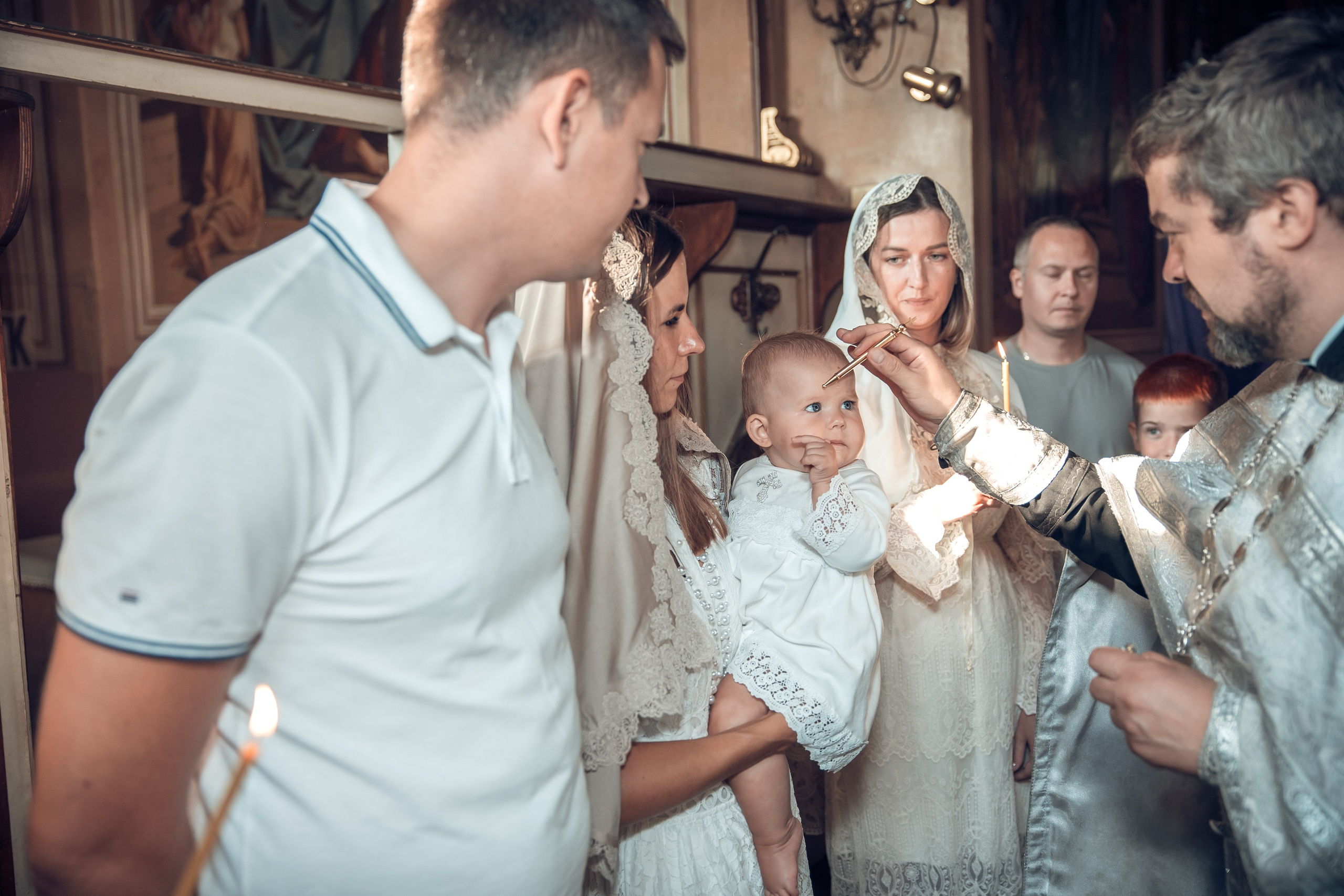 Таинство крещения. Семейный и детский фотограф в Москве Орешина Юлия