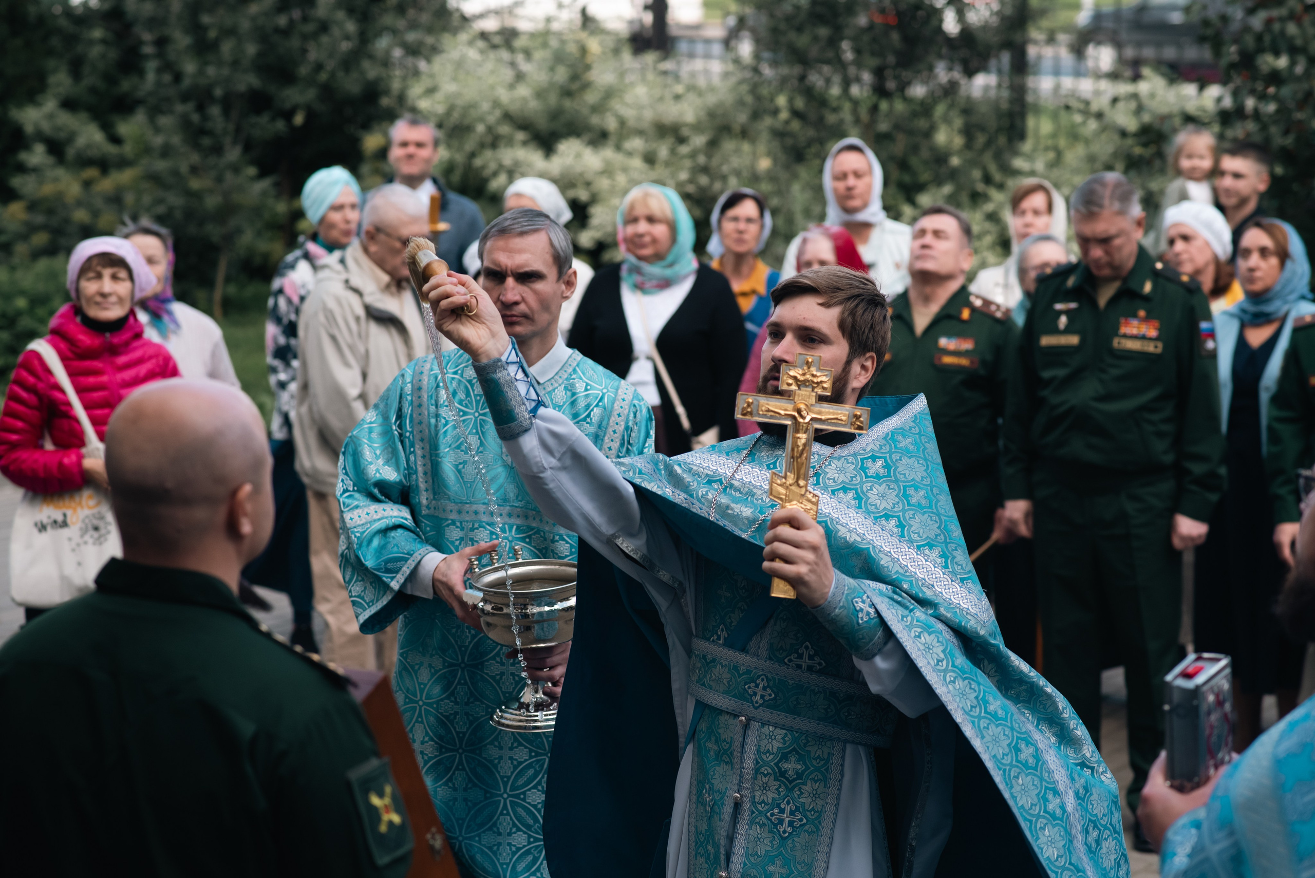 Храм Андрея Боголюбского, служба с участием войск РХБ защиты. Фотограф, визажист. Москва