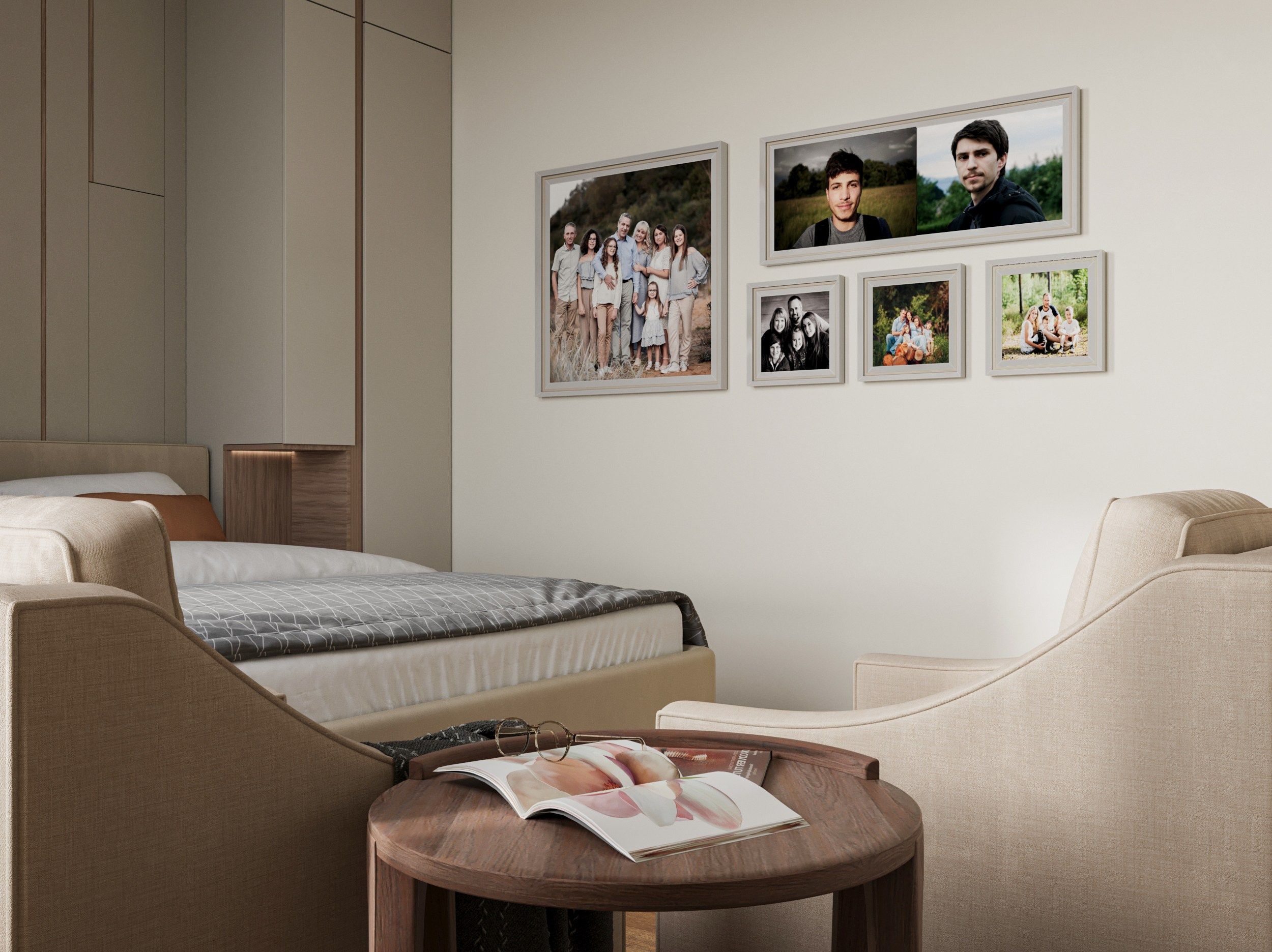 Коттедж в соврменном стиле. 3D-визуализатор Александр Зиновьев