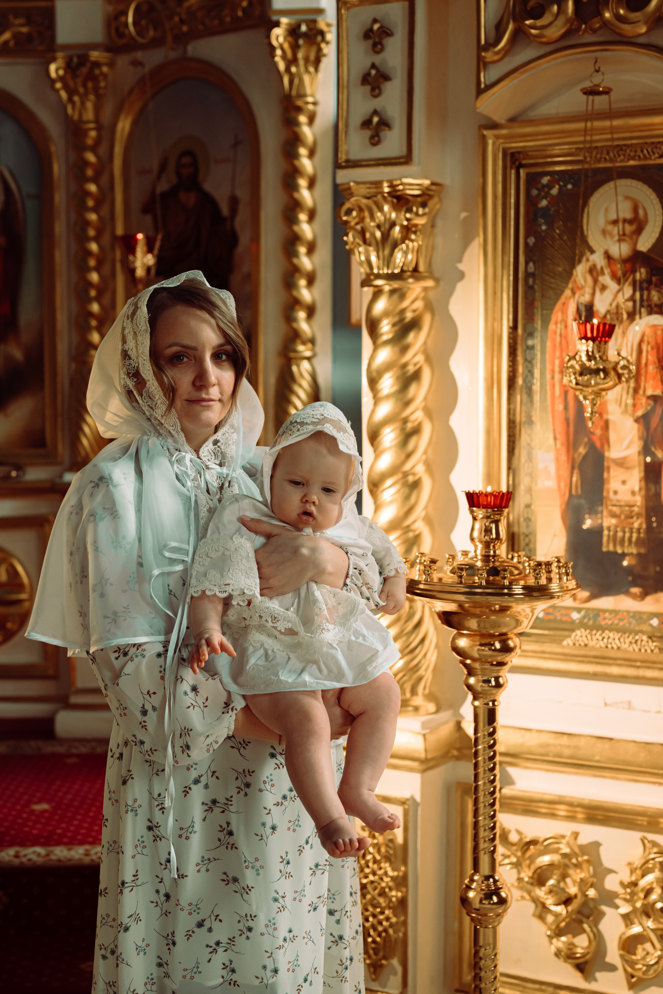 Крещение Амелии. Фотограф новорожденных в Норильске Виктория Шагалиева