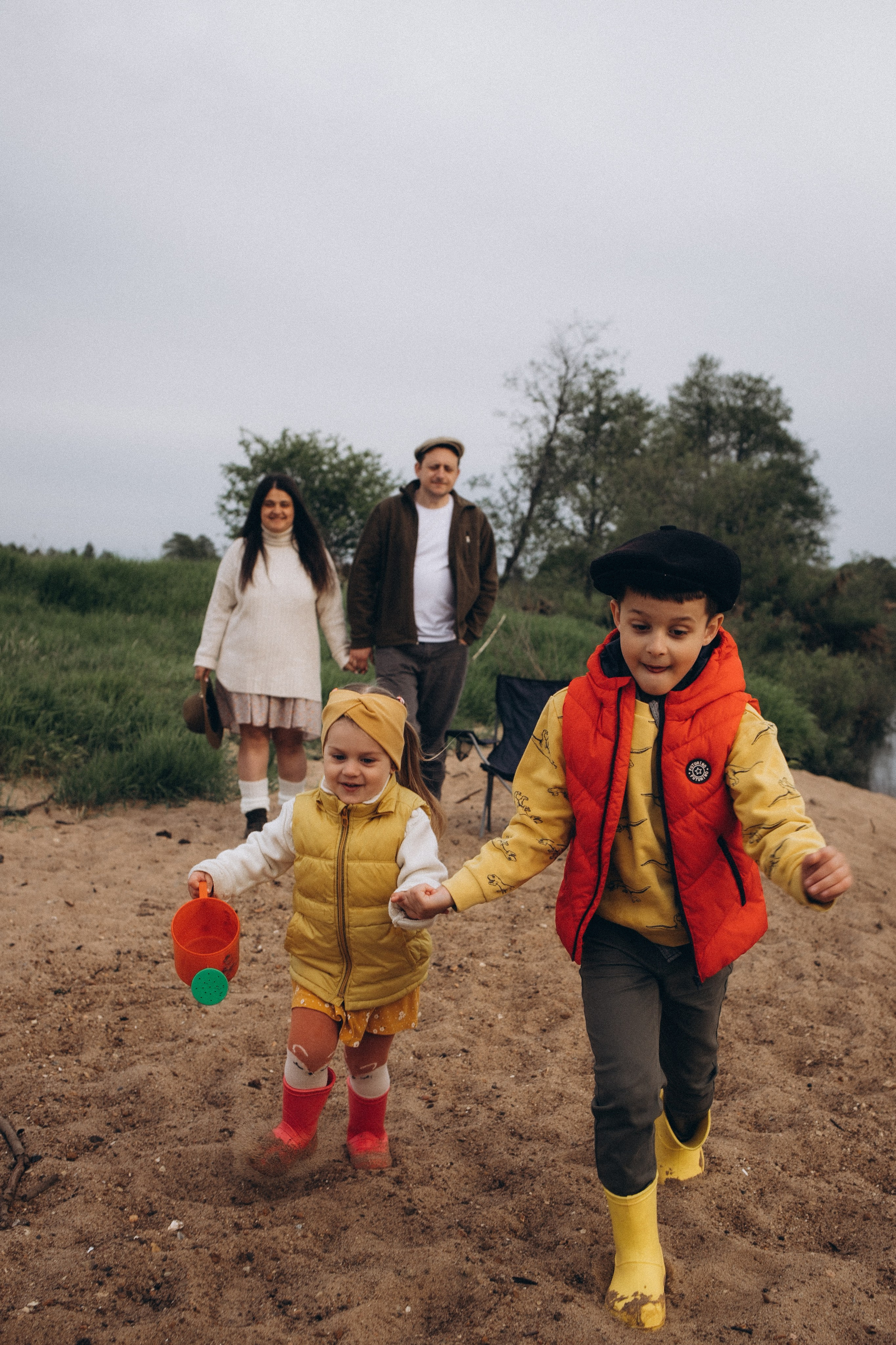 Вася, Юля, Сева и Полинка. Семейный и свадебный фотограф Анна Кожокарь