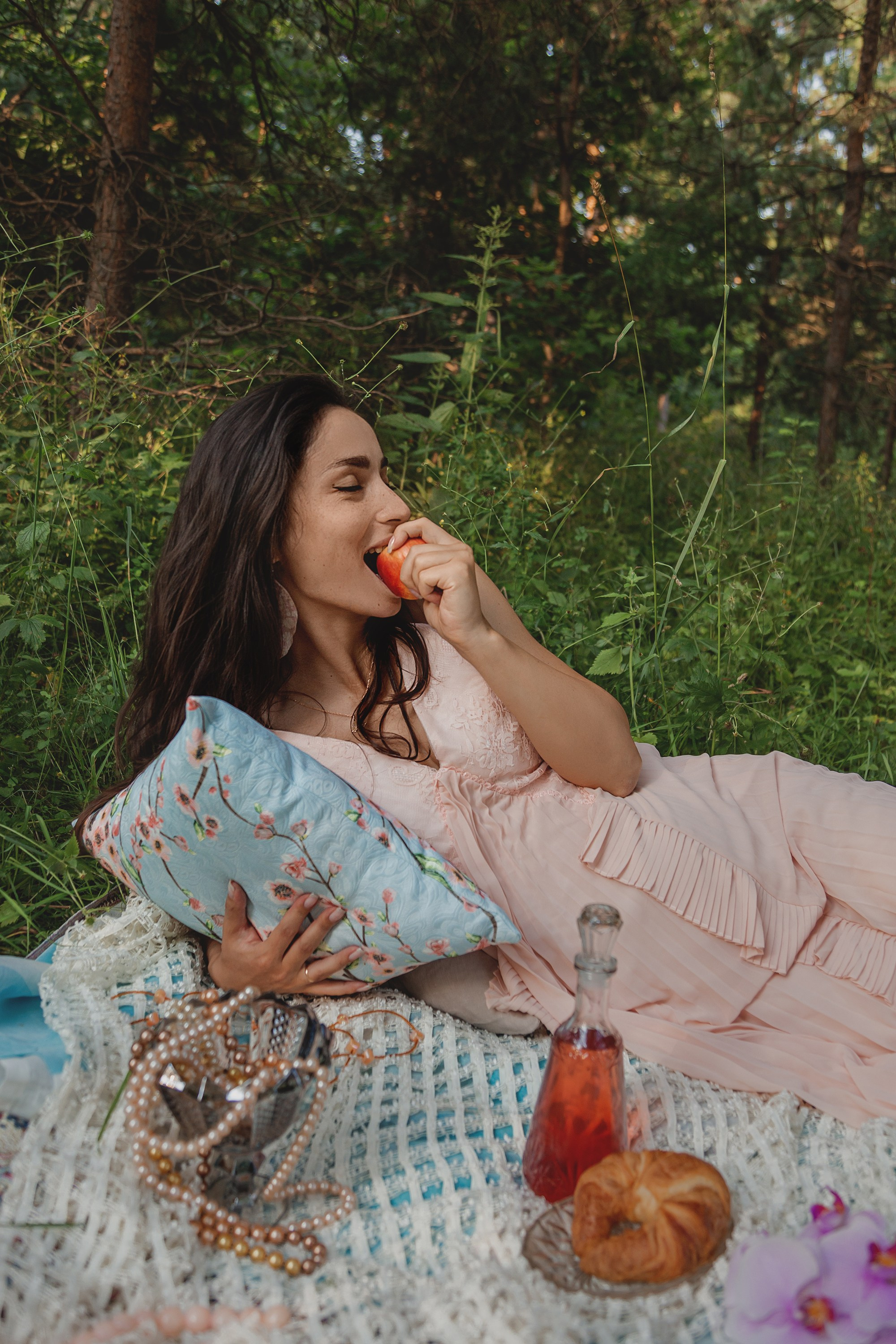 фотограф Анна Добрачёва, Anna Dobracheva, AIDphoto, беременность, озеро, серебренный бор, фотосессия у озера, фотосессия пикник