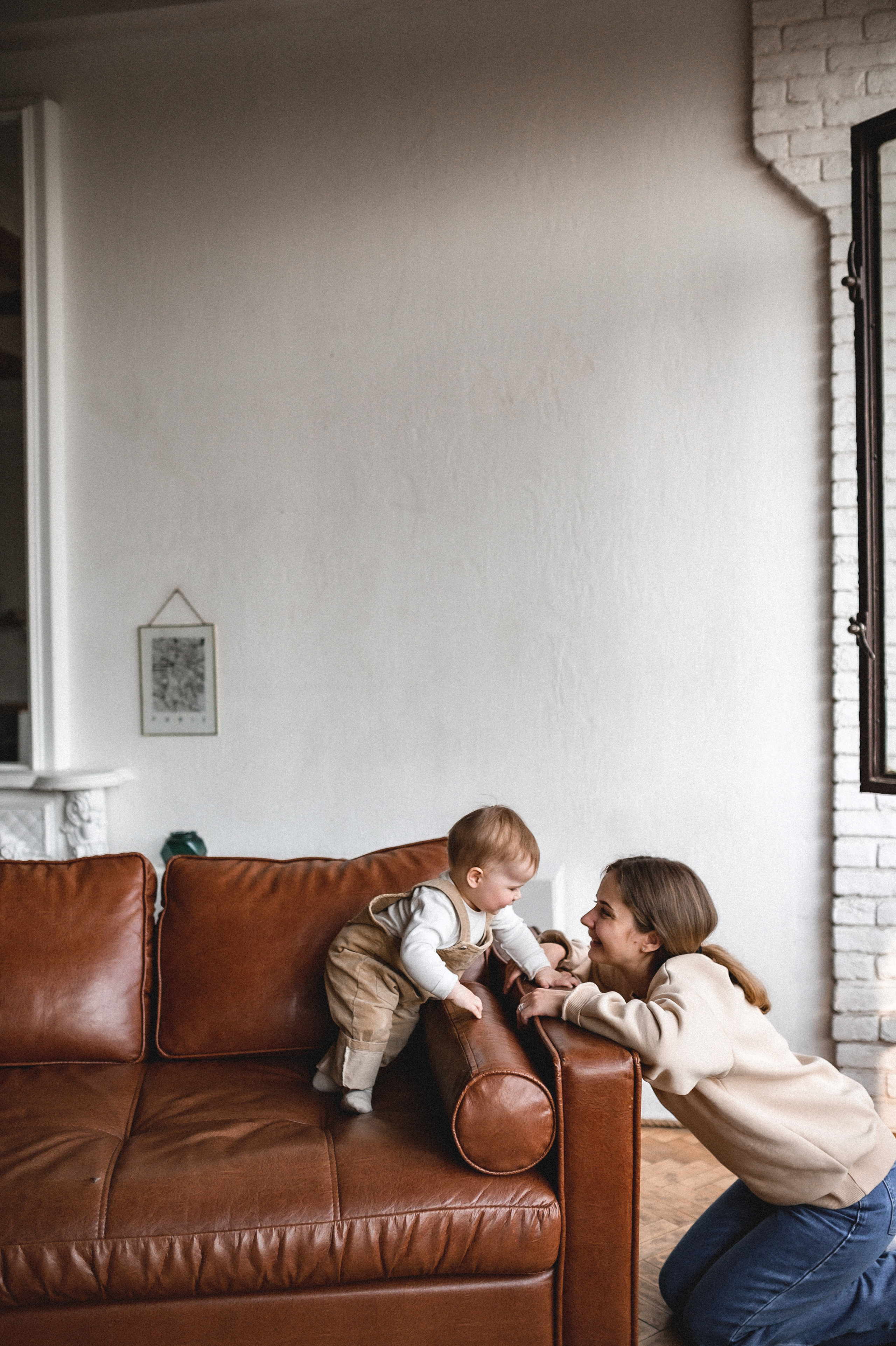 Сергей, Настя и Софа в студии 33/13. Семейный и свадебный lifestyle-фотограф в Москве Мария Петрова