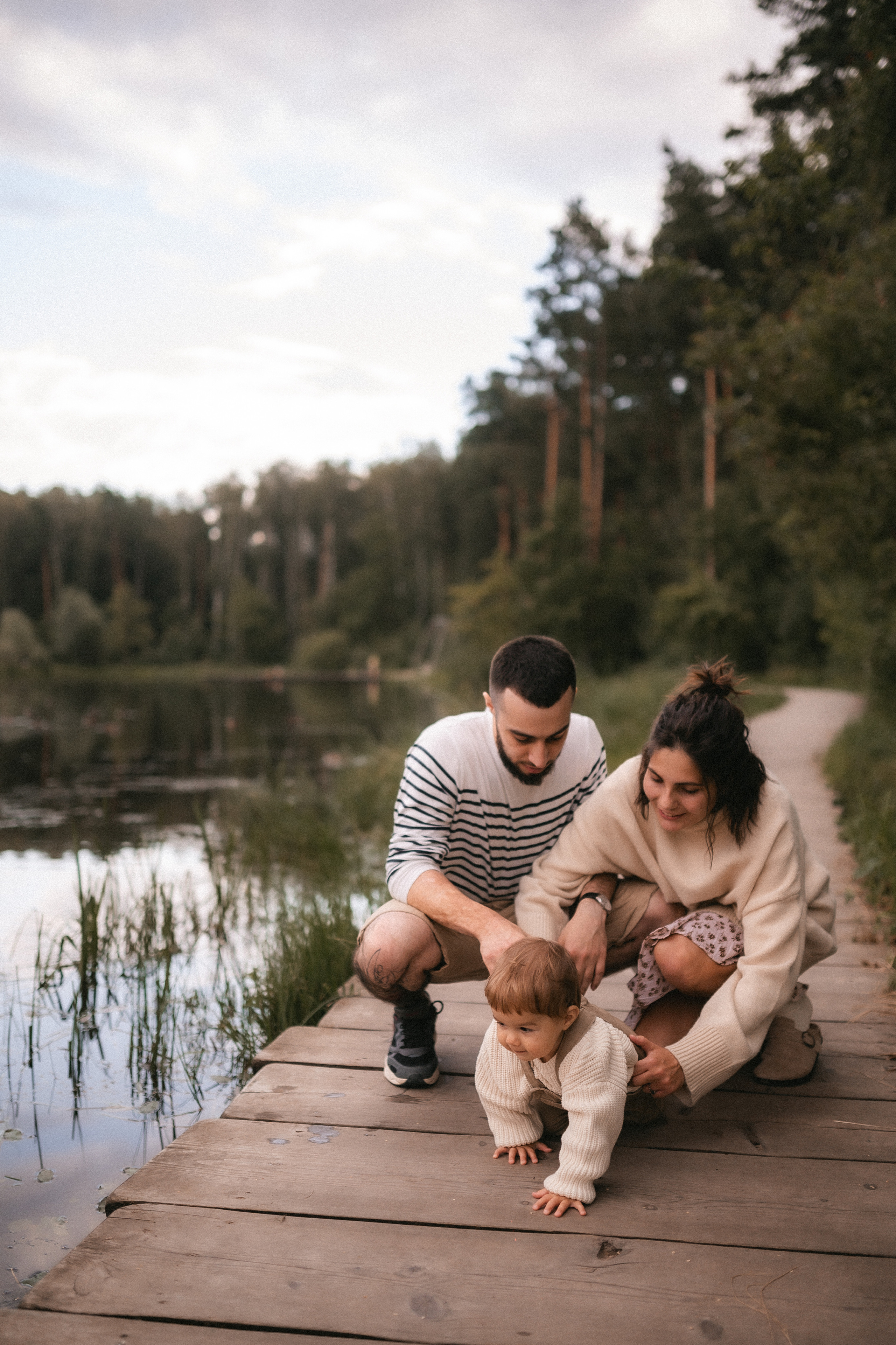 Эмир, Диана и Леон в Мещерском парке. Семейный и свадебный lifestyle-фотограф в Москве Мария Петрова