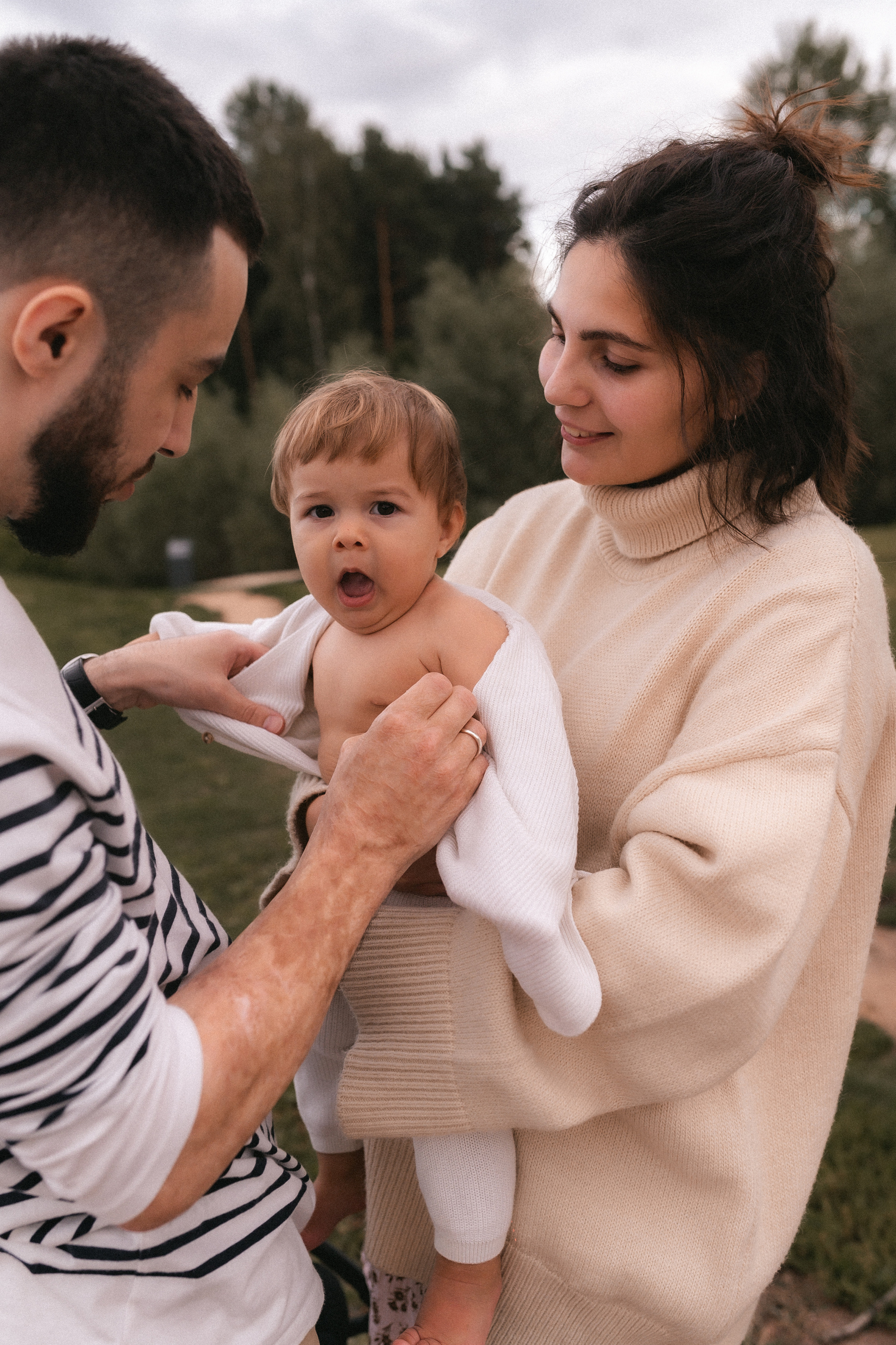 Эмир, Диана и Леон в Мещерском парке. Семейный и свадебный lifestyle-фотограф в Москве Мария Петрова