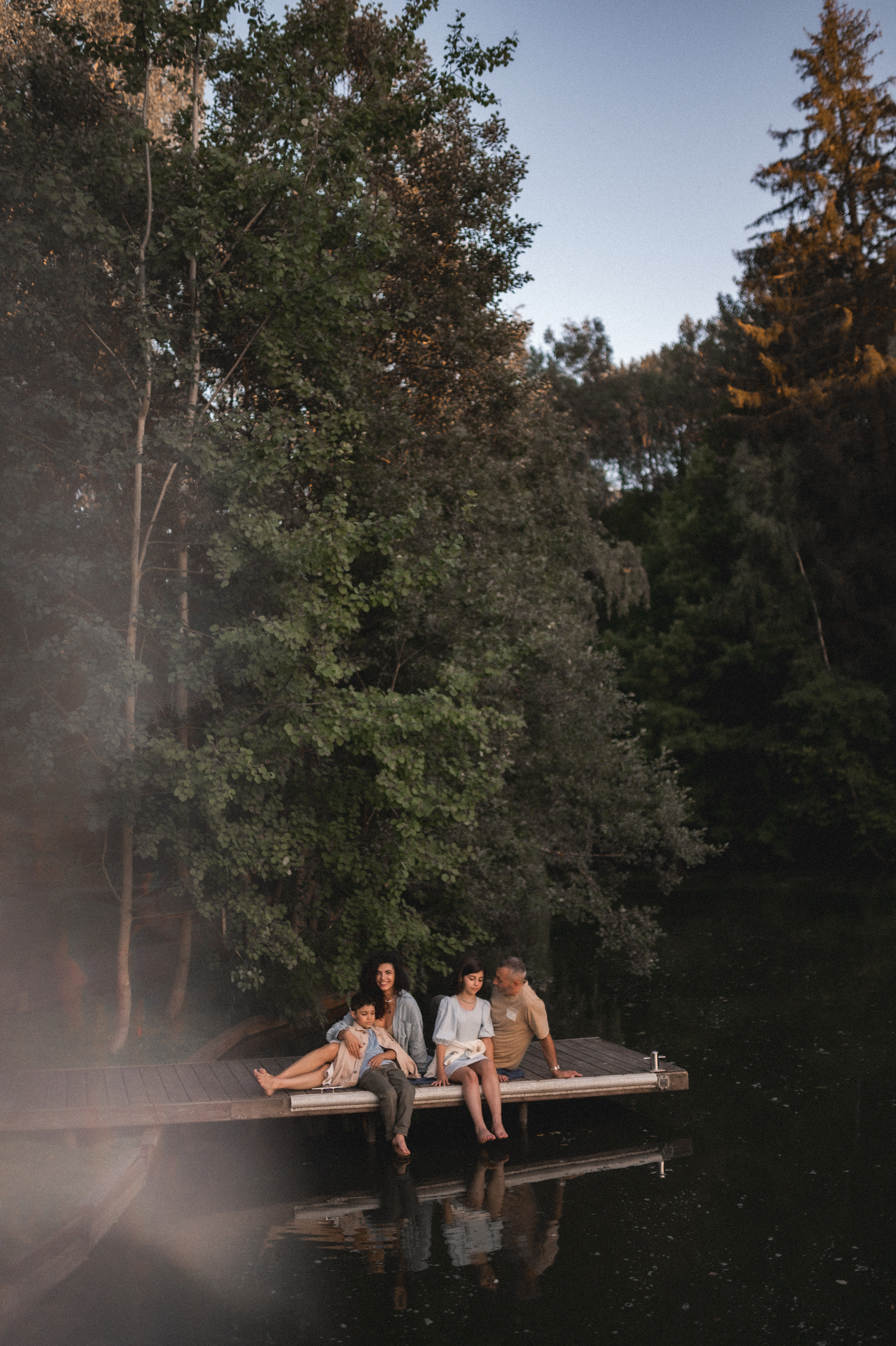 Давид, Лианна, Эмили и Марсель. Зелёное озеро. Семейный и свадебный lifestyle-фотограф в Москве Мария Петрова