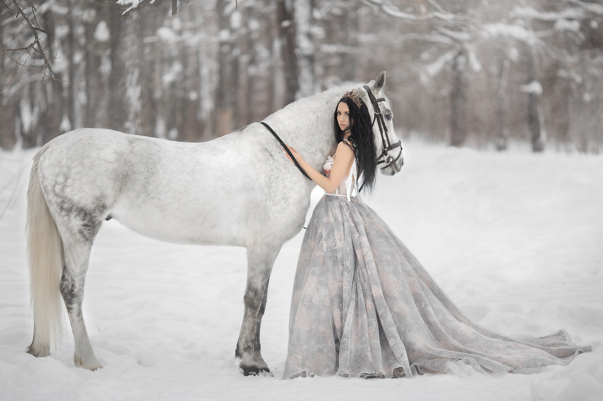 Фотосессия Надежды и ее конелюбимчика. Фотосессия с лошадьми в Нижнем Новгороде