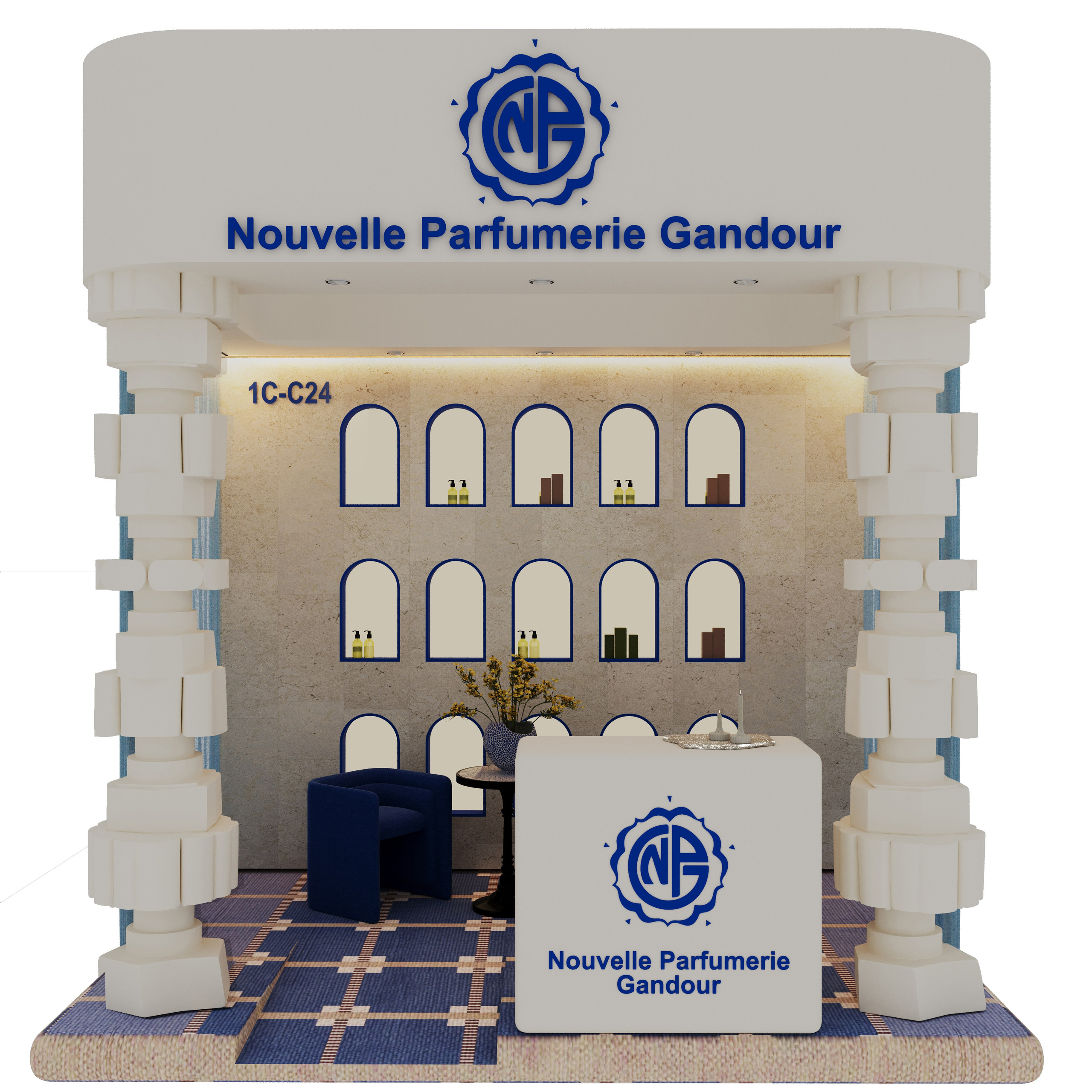 Стенд Dubai BeautyWorld. Дизайнер интерьера в Москве Екатерина Шаймердинова