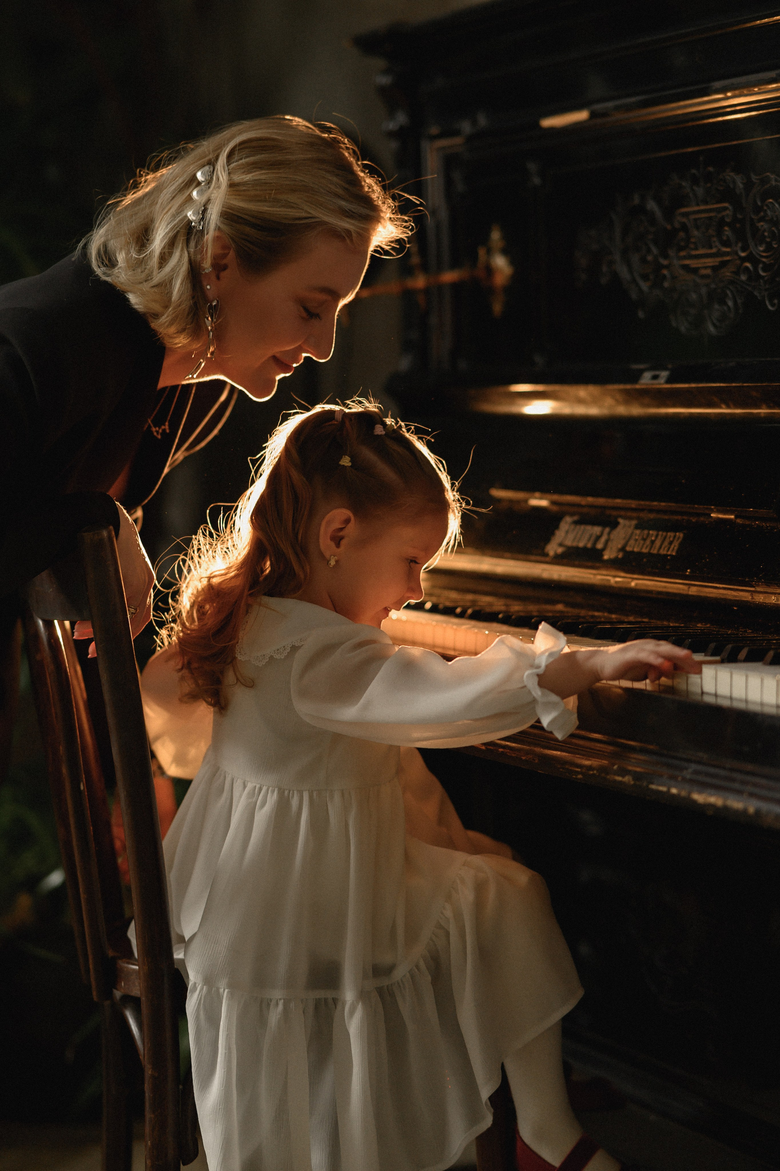 Андрей, Оля и Таисия в студии Пространство. Семейный и свадебный lifestyle-фотограф в Москве Мария Петрова