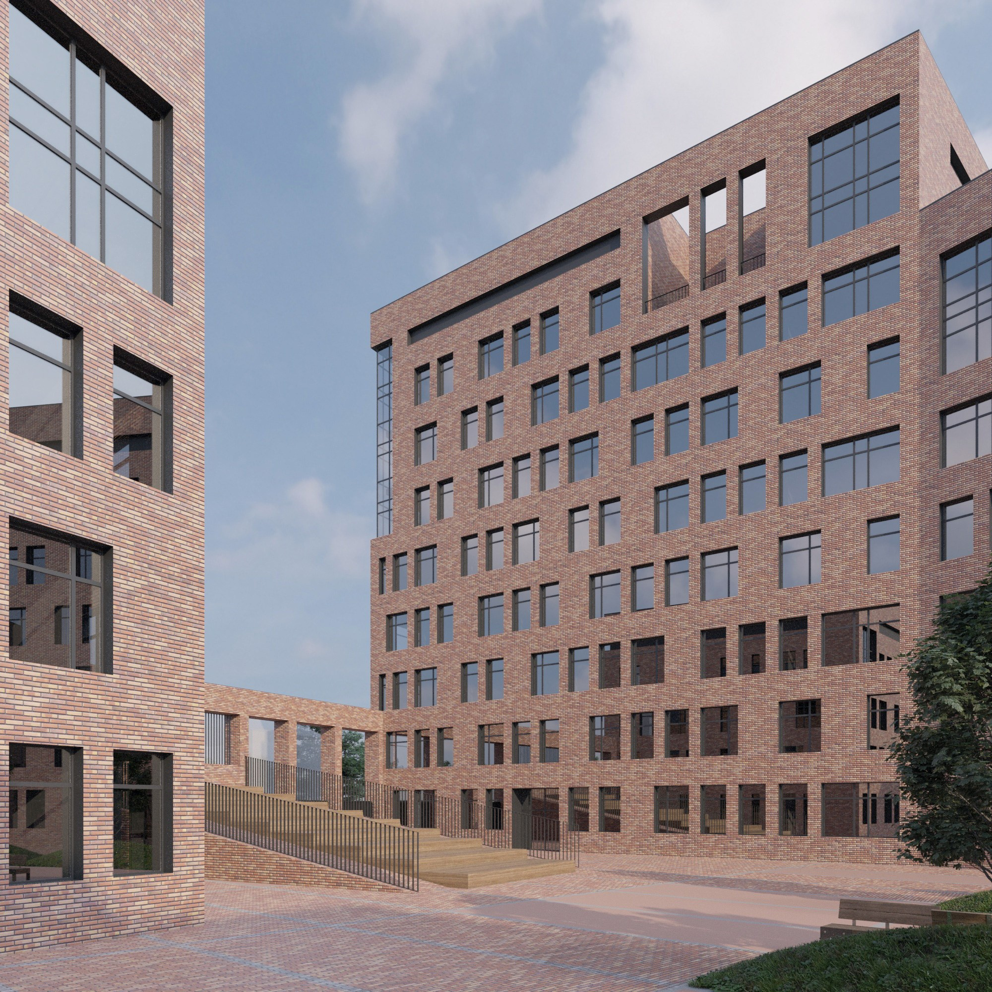 Многоквартирные дома / Dachnaya_GK Вариант 1. SAAS Селиванов Алексей Архитектурная Студия