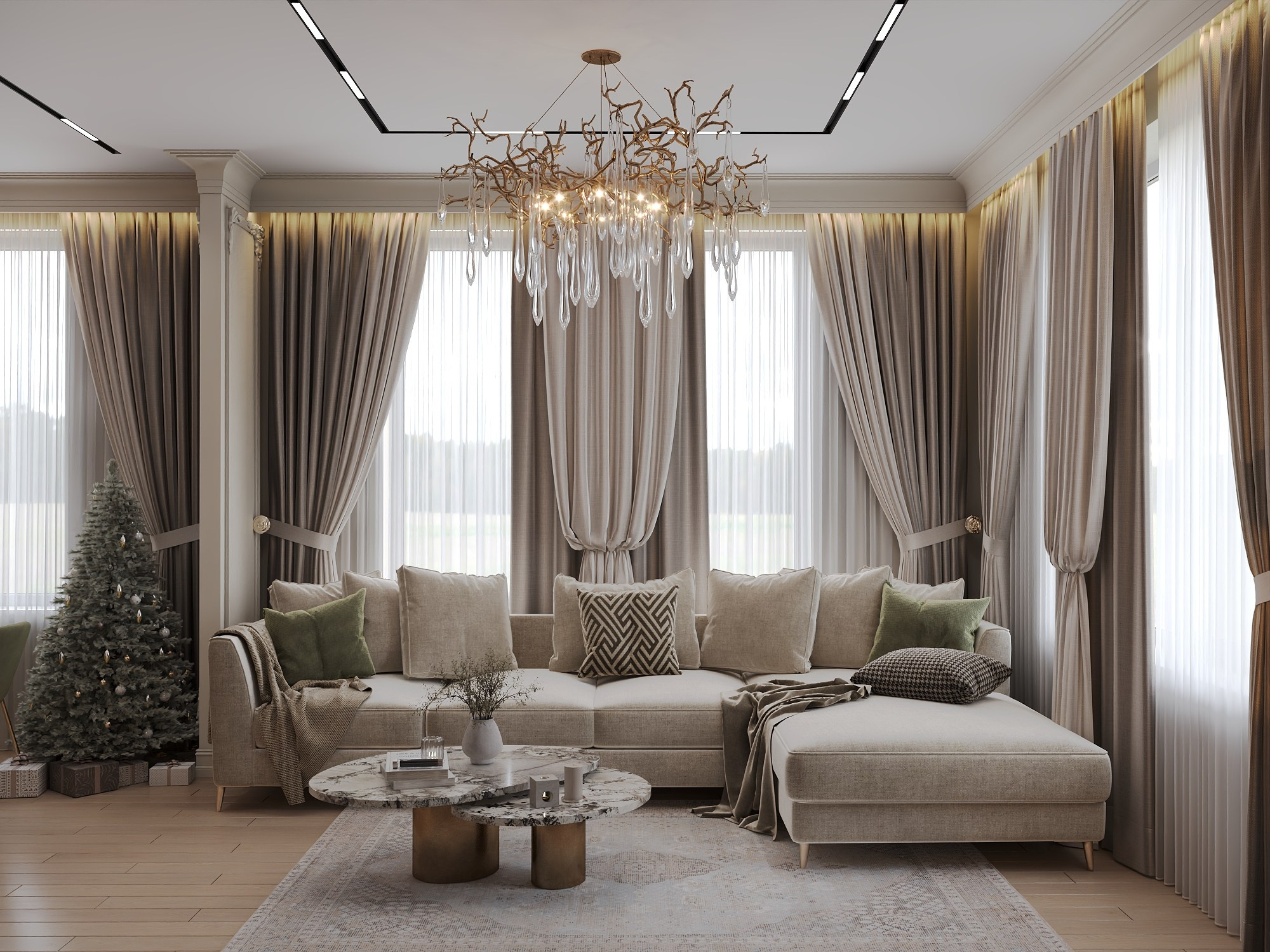 Пос. Большой исток, жилой дом 171 м². БК студия дизайна интерьера