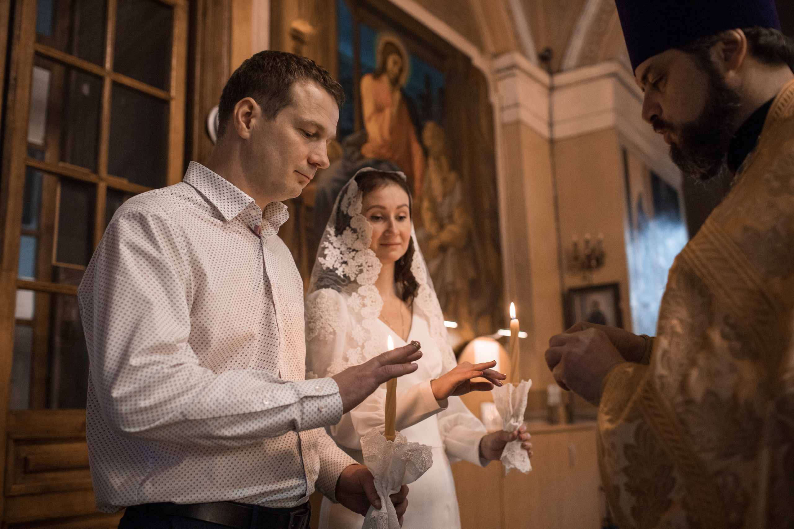 Венчание Михаила и Ирины. Фотограф Крещение, Выписка москва