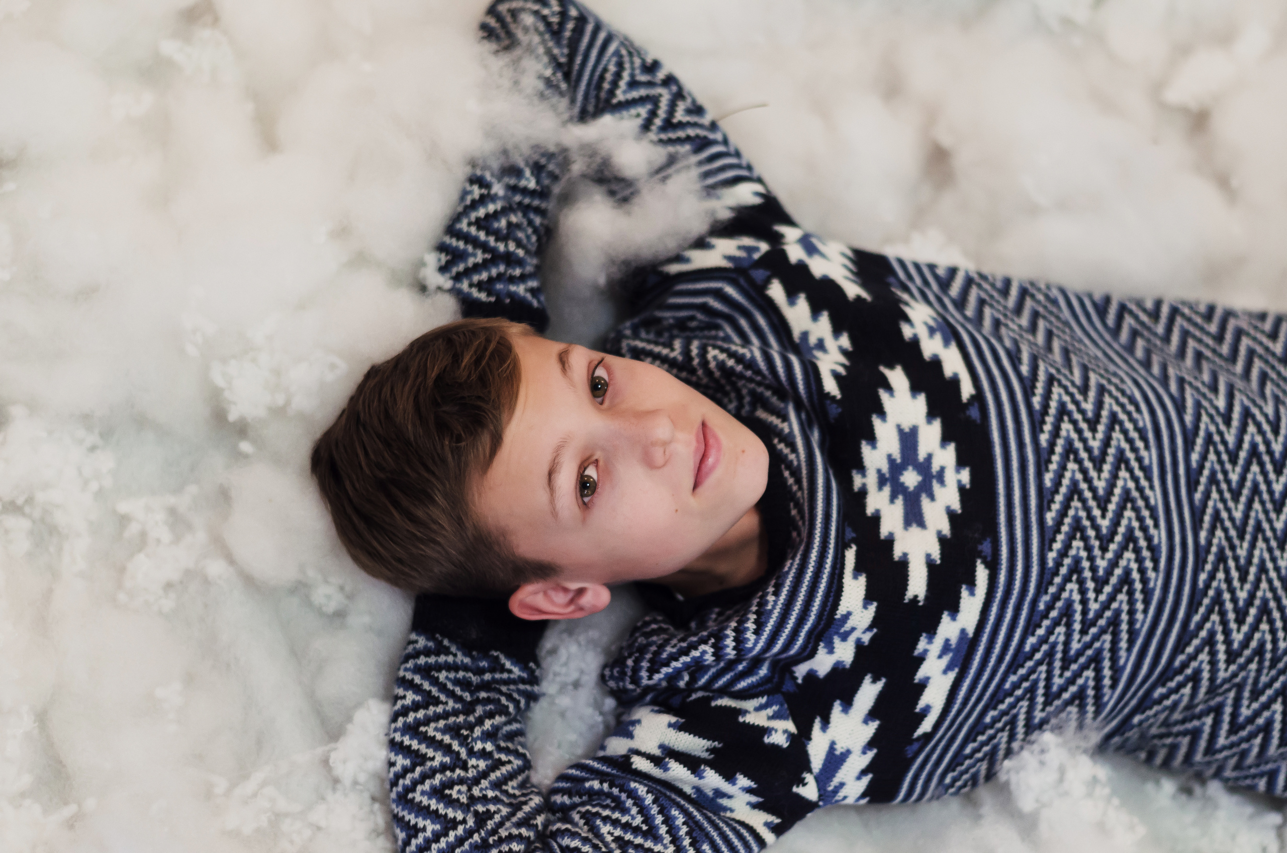 Отец, дочь и два внука. Предновогодняя съемка. Фотограф Ирина Курта