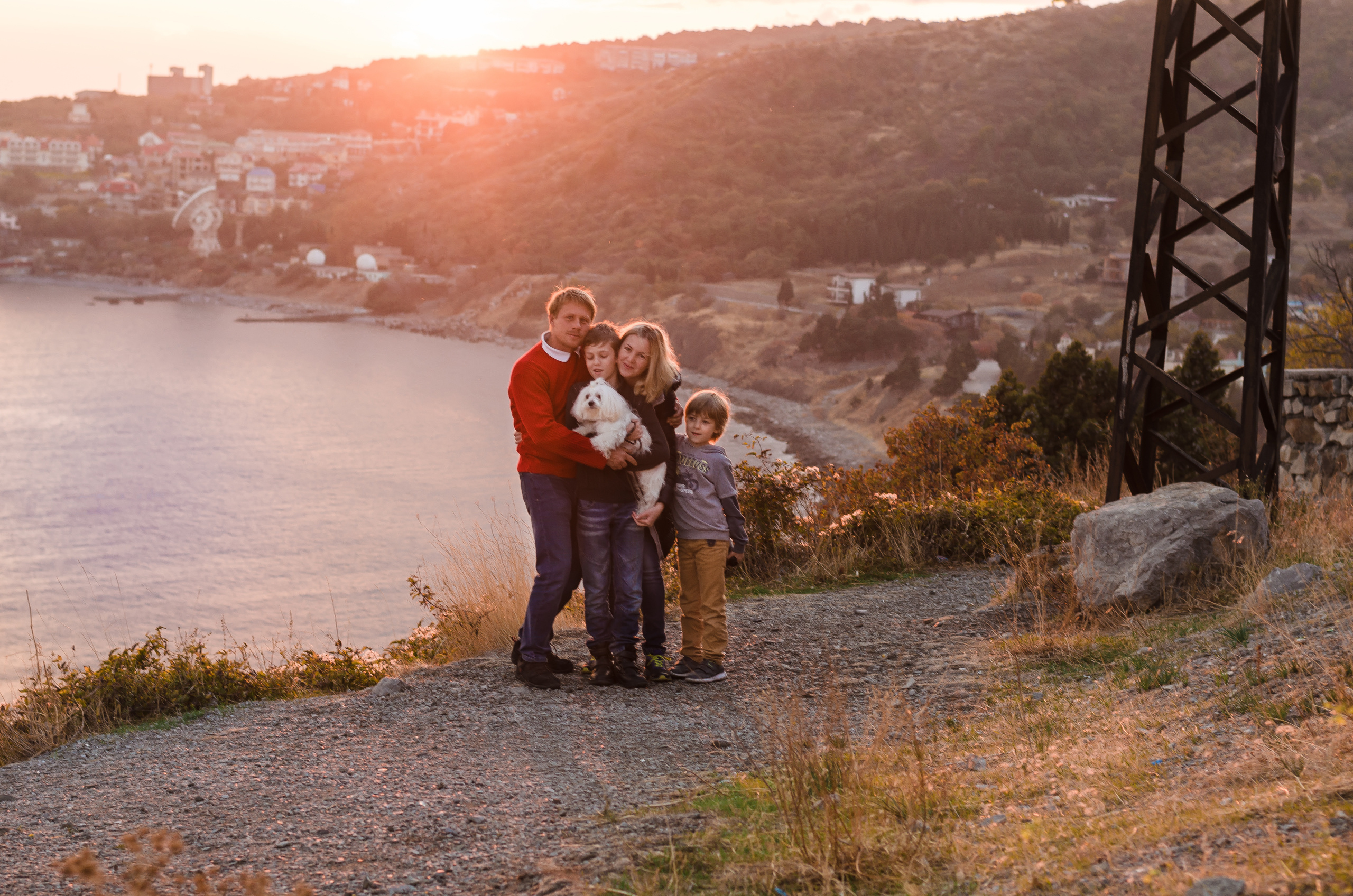 Осеннее море. Семья Пикуленко. Фотограф Ирина Курта