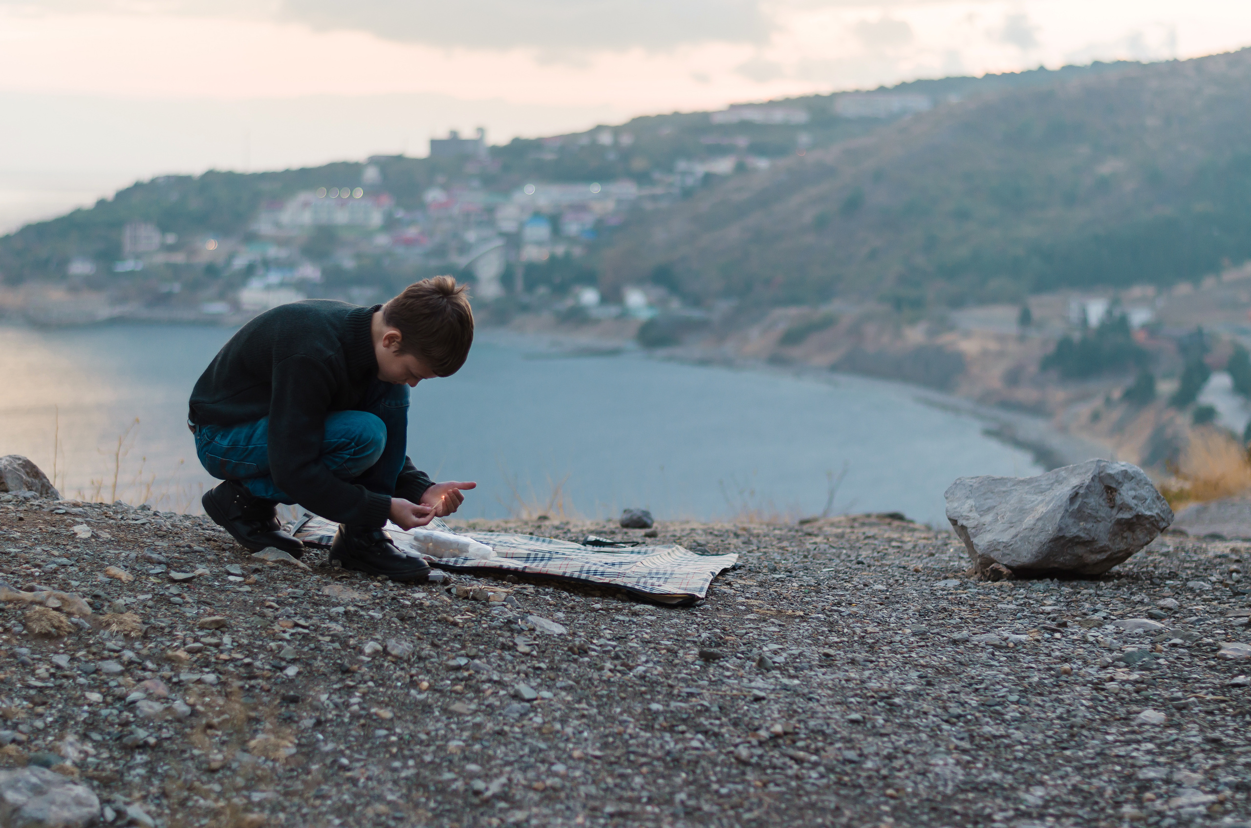 Осеннее море. Семья Пикуленко. Фотограф Ирина Курта