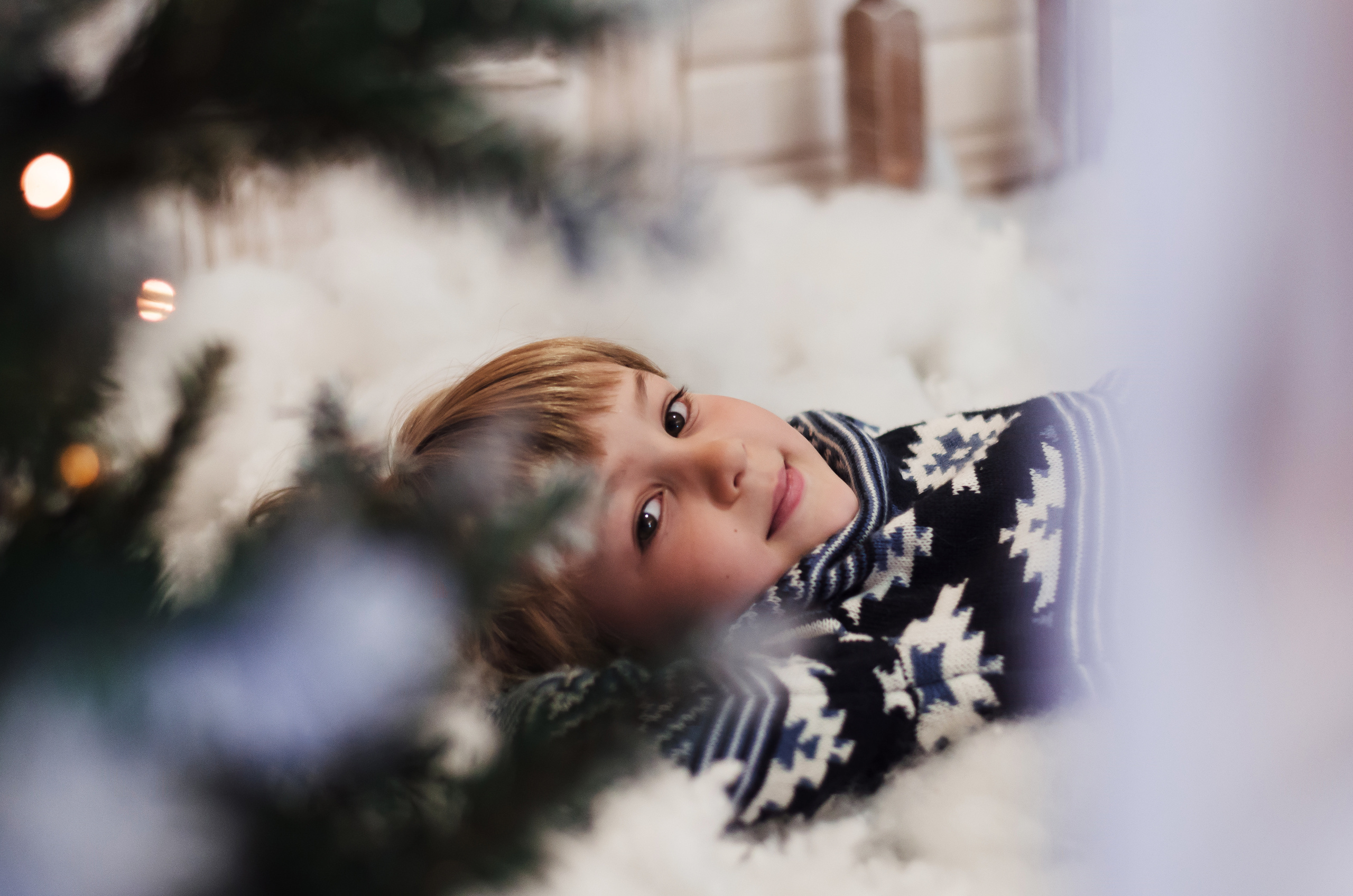 Отец, дочь и два внука. Предновогодняя съемка. Фотограф Ирина Курта