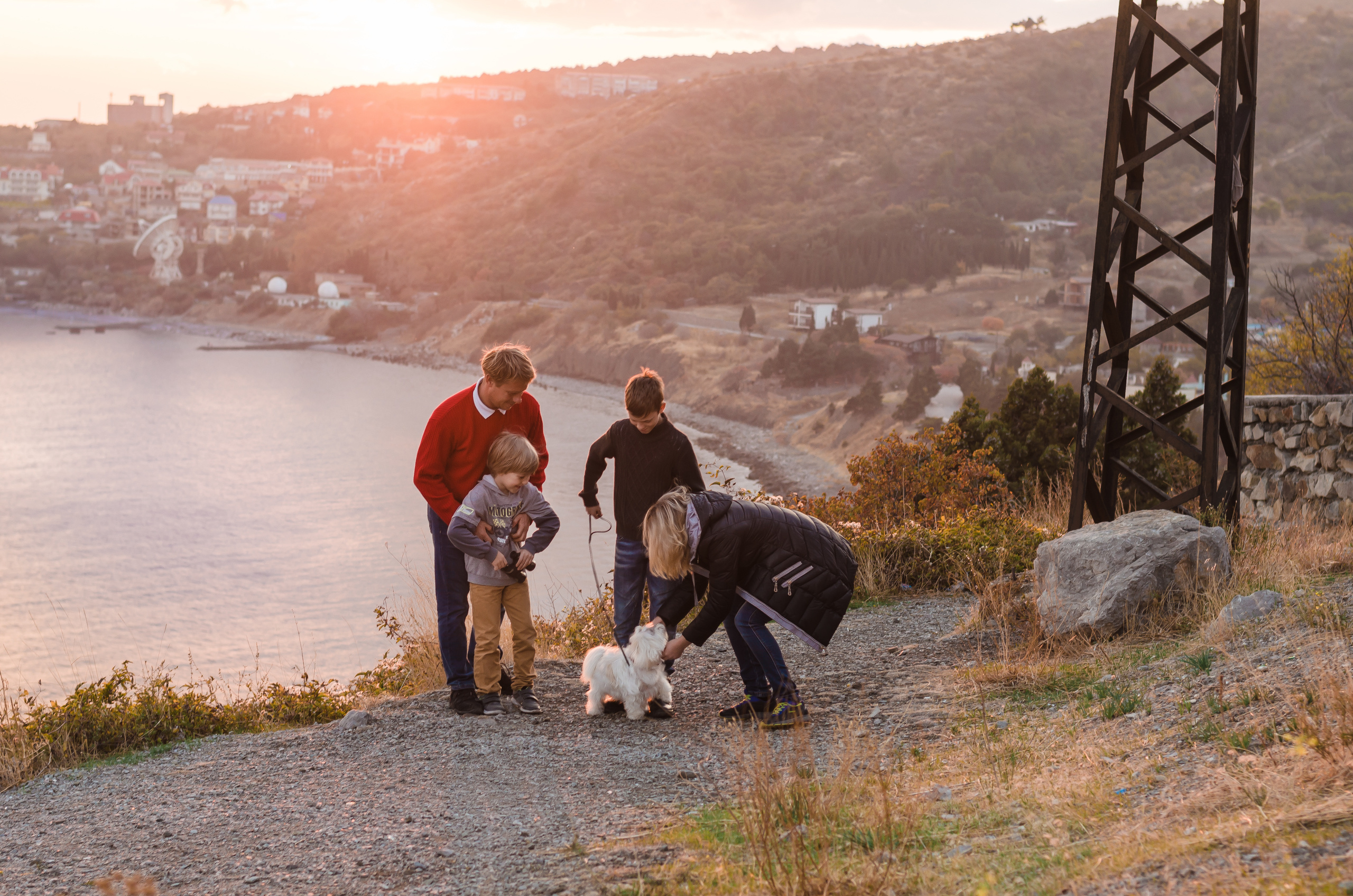 Осеннее море. Семья Пикуленко. Фотограф Ирина Курта