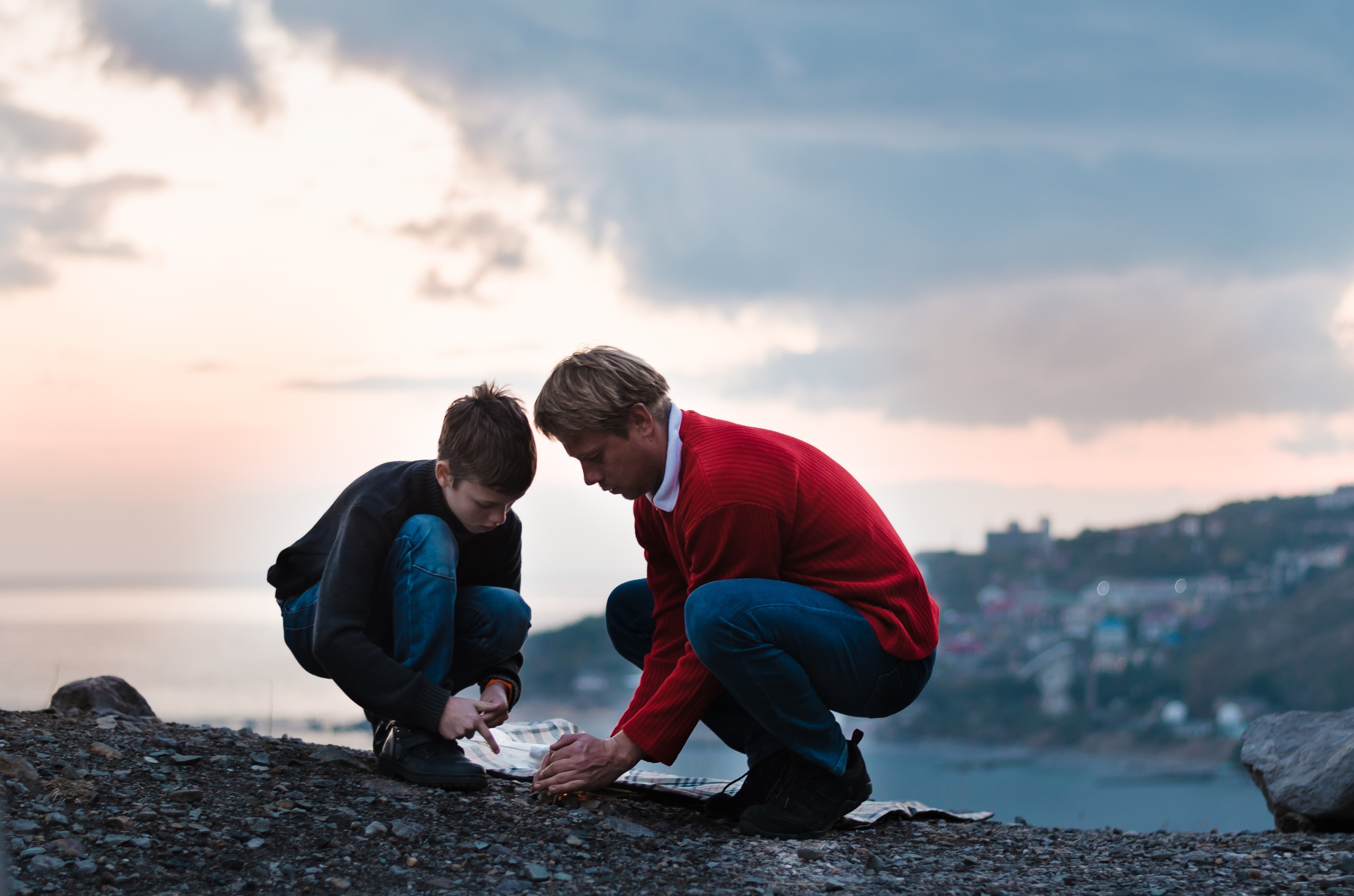 Осеннее море. Семья Пикуленко. Фотограф Ирина Курта