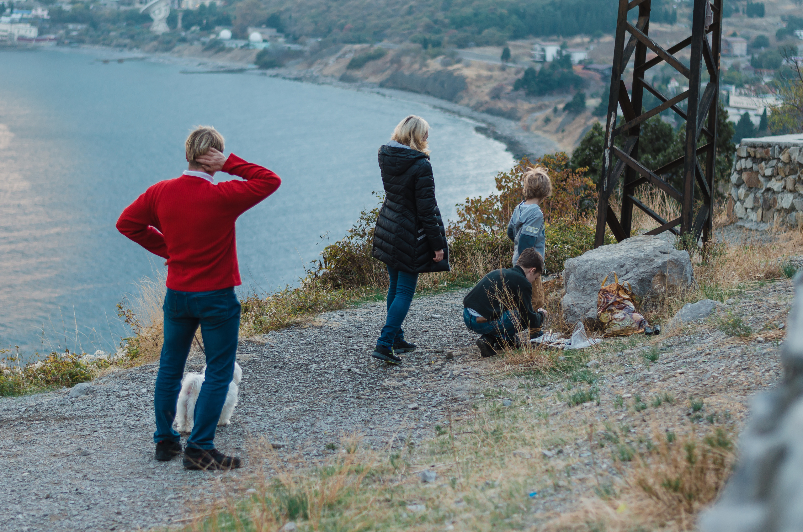 Осеннее море. Семья Пикуленко. Фотограф Ирина Курта