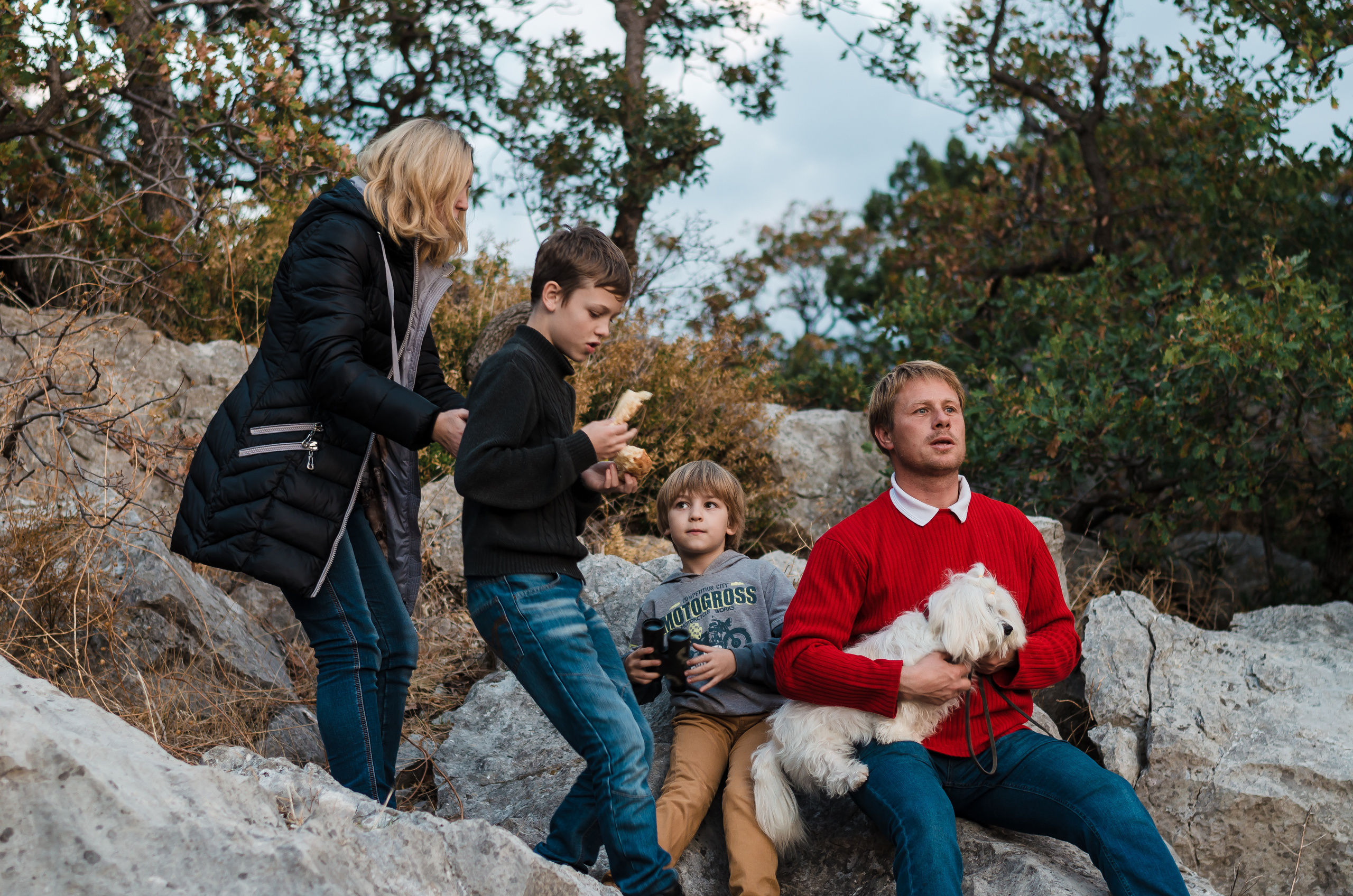 Осеннее море. Семья Пикуленко. Фотограф Ирина Курта