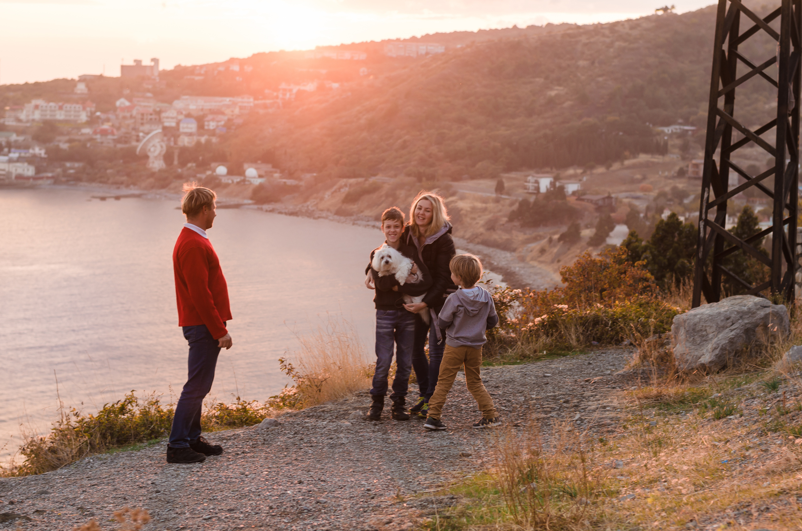 Осеннее море. Семья Пикуленко. Фотограф Ирина Курта