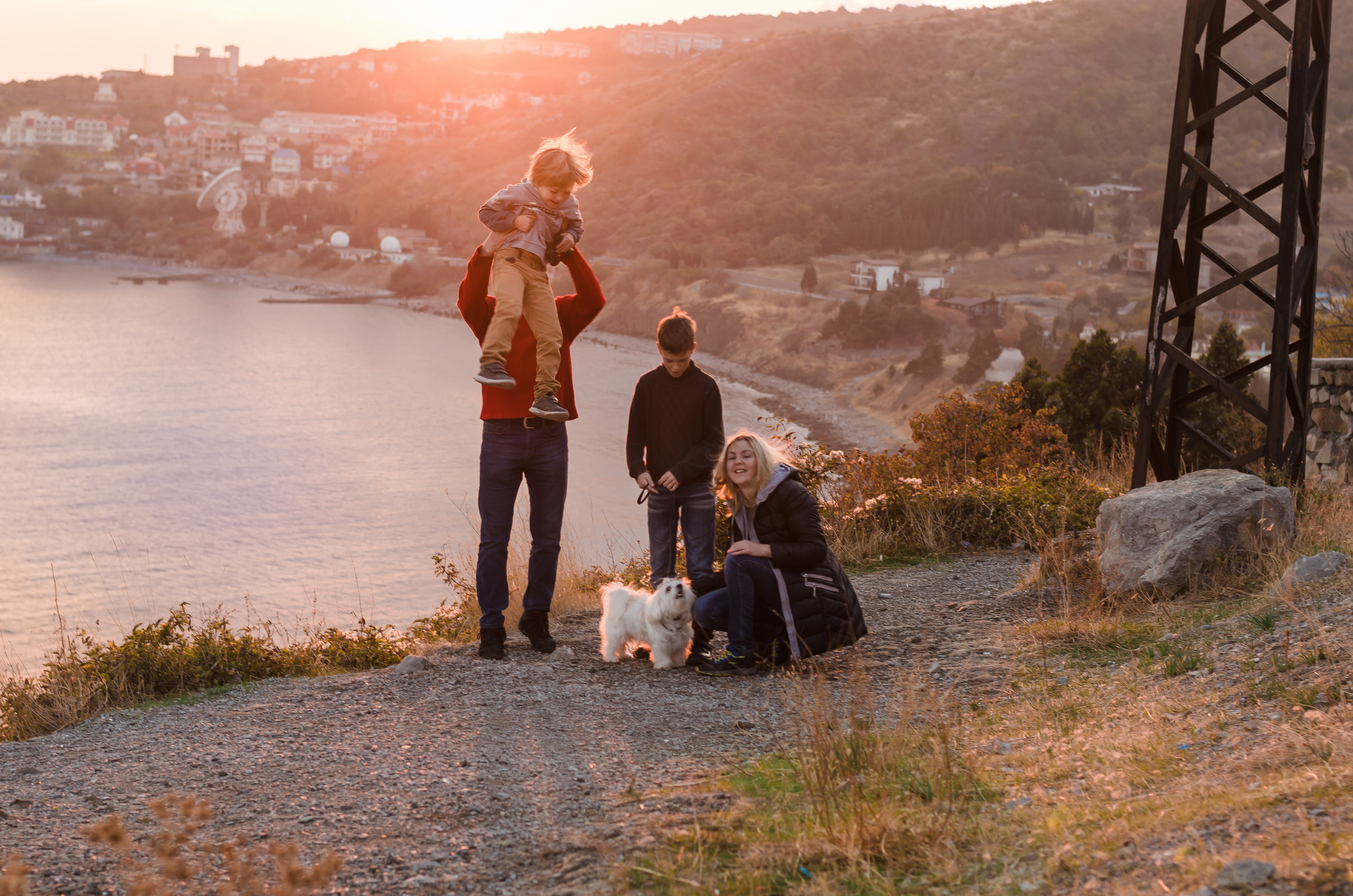 Осеннее море. Семья Пикуленко. Фотограф Ирина Курта