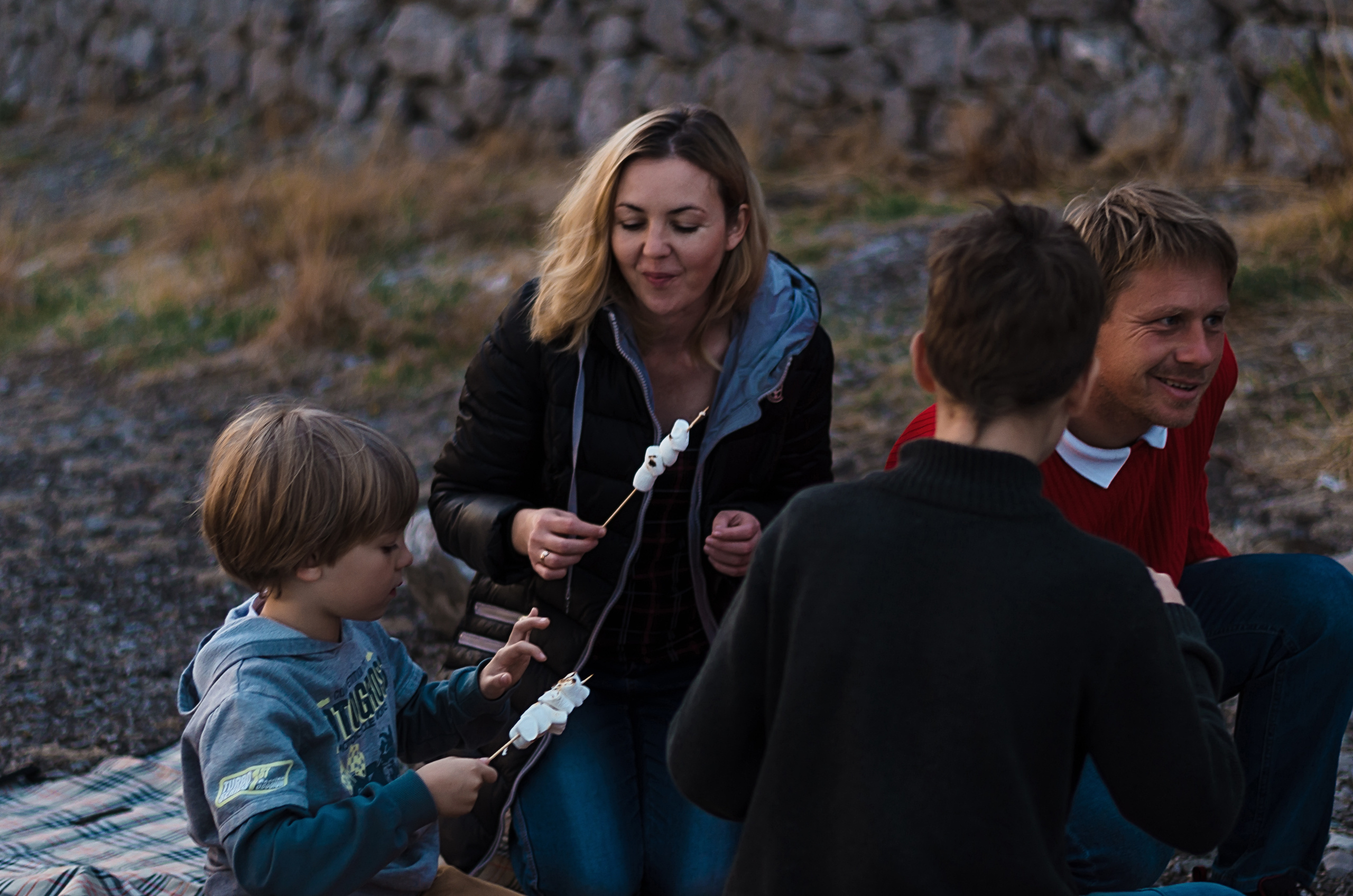 Осеннее море. Семья Пикуленко. Фотограф Ирина Курта