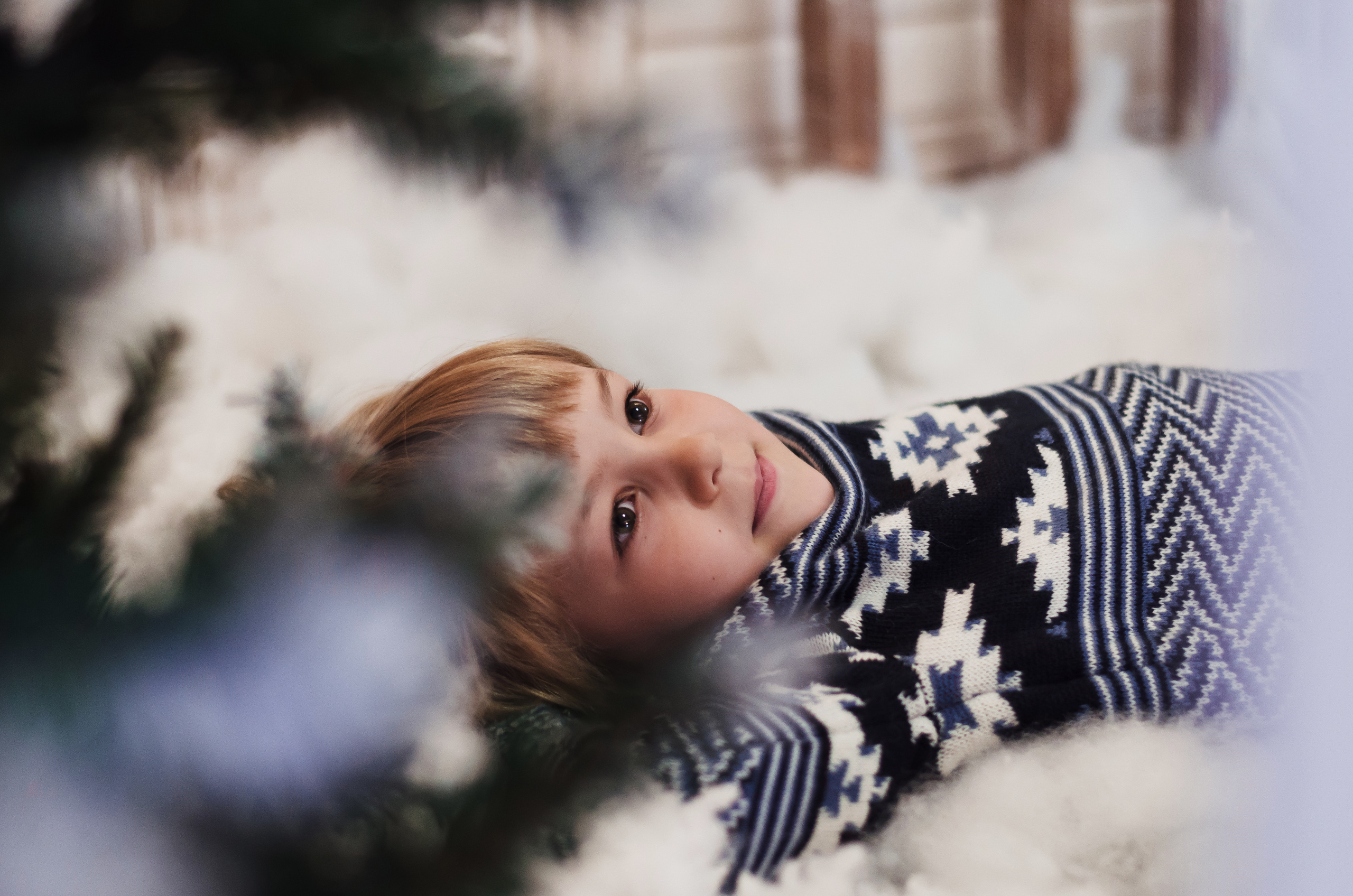 Отец, дочь и два внука. Предновогодняя съемка. Фотограф Ирина Курта