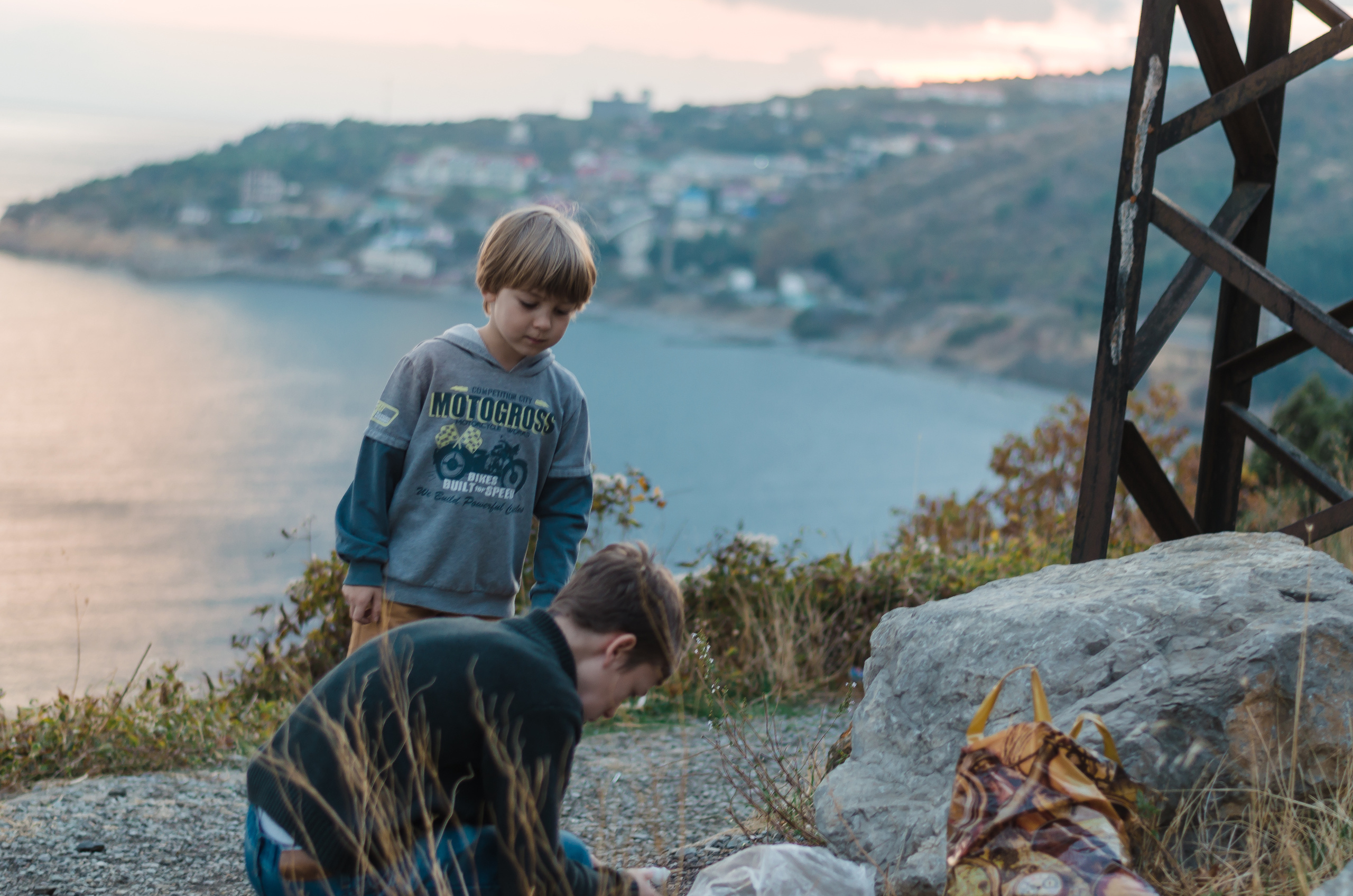 Осеннее море. Семья Пикуленко. Фотограф Ирина Курта
