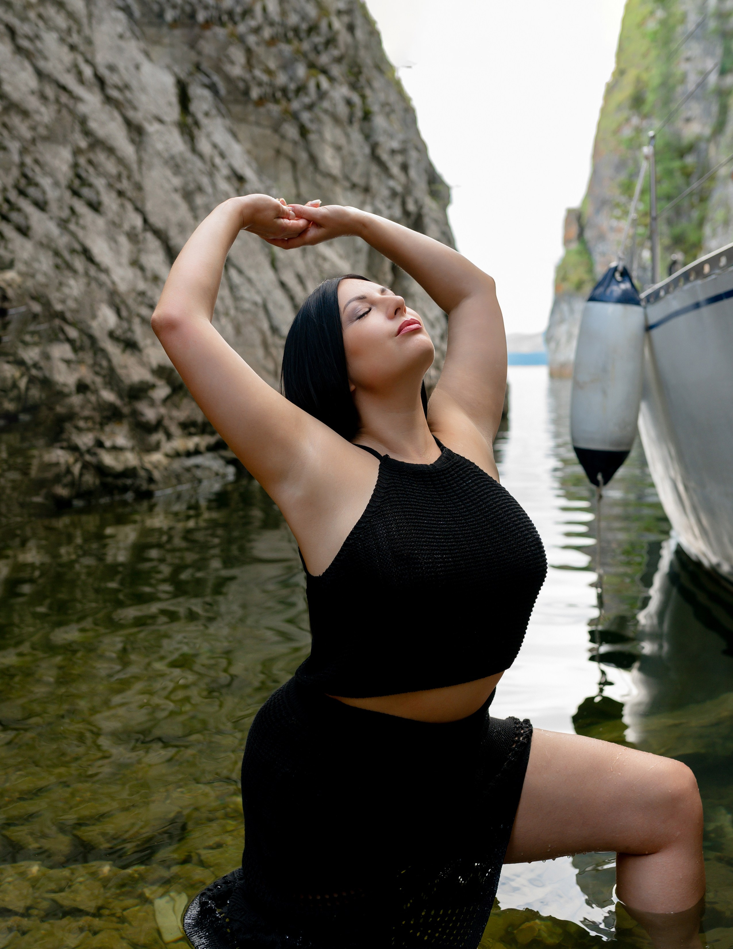 Фотосессия на природе на яхте. Фотограф Ким Наталья в Красноярске