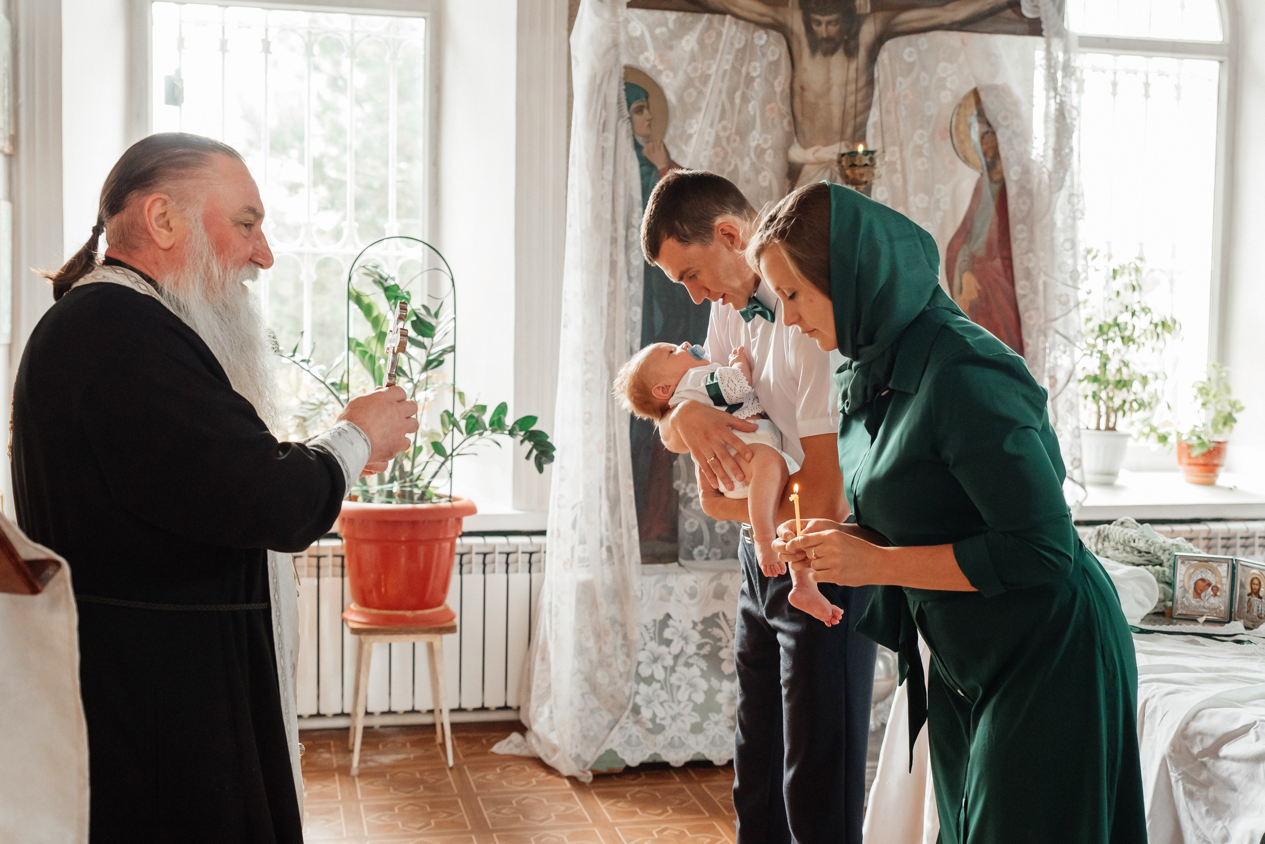 Крещение Георгия. Свадебный и семейный фотограф в Туле Анастасия Чаликова