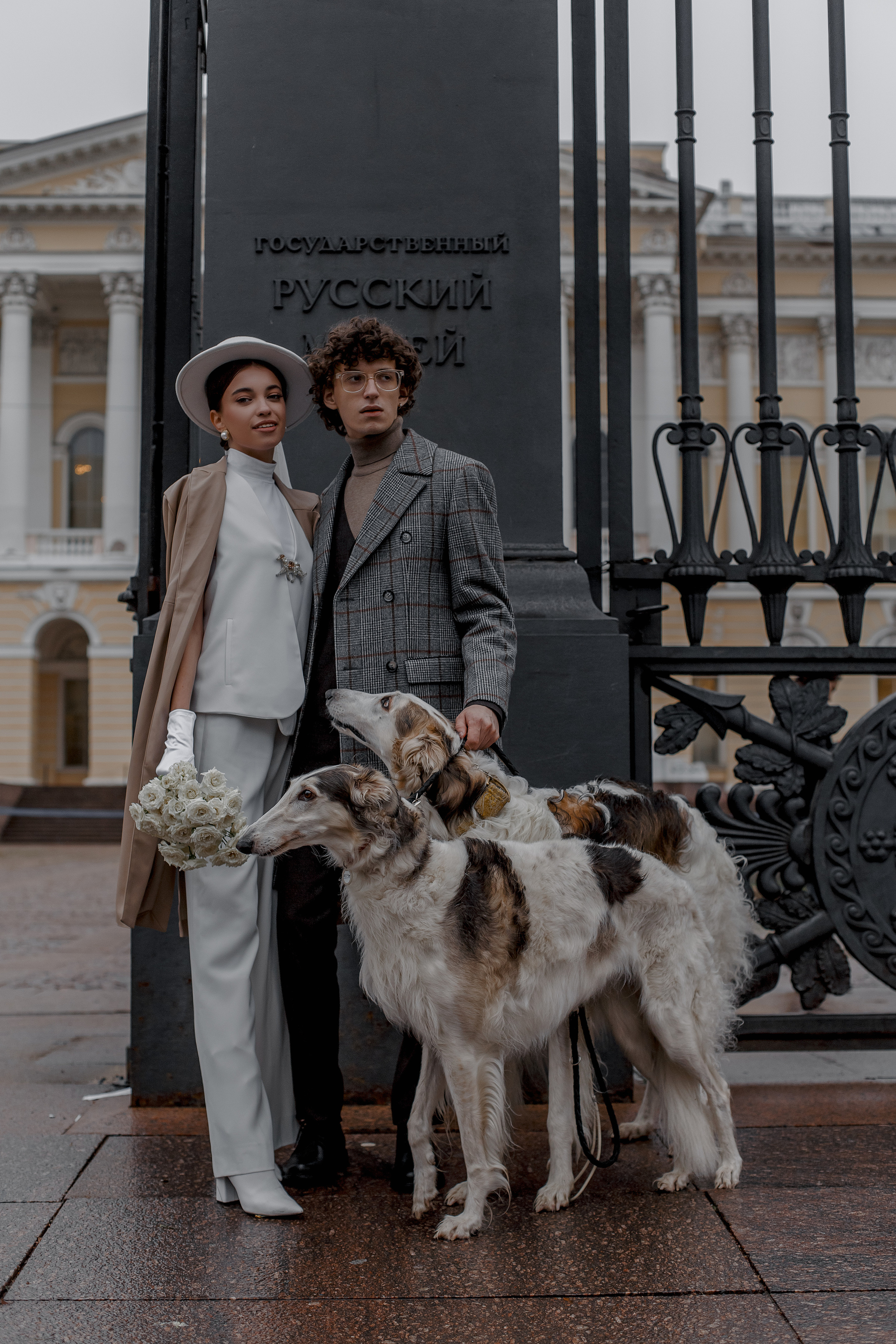 Степан и Ульяна, свадьба с Авганскими борзыми. Свадебный фотограф Санкт-Петербург  Москва