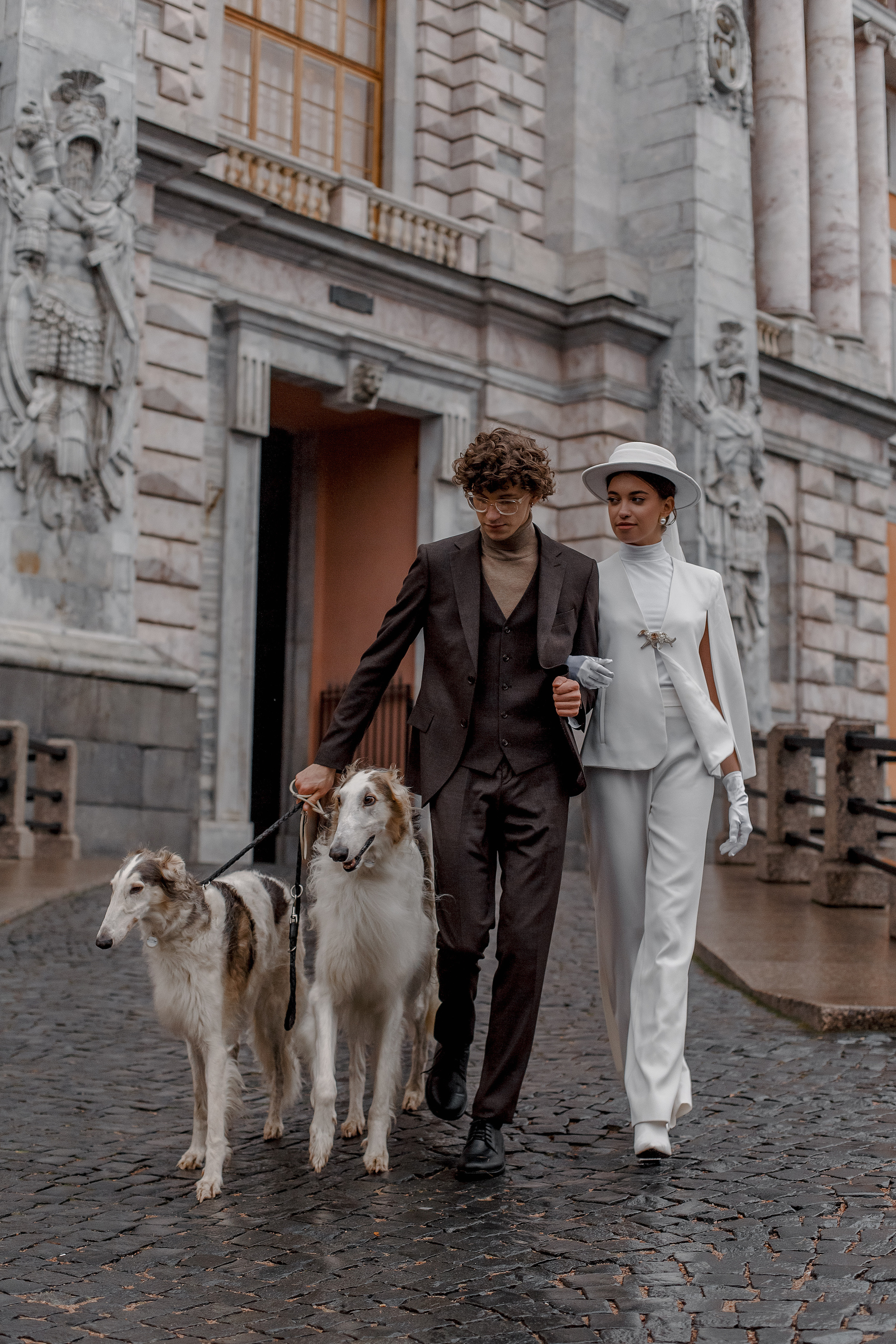 Степан и Ульяна, свадьба с Авганскими борзыми. Свадебный фотограф Санкт-Петербург  Москва