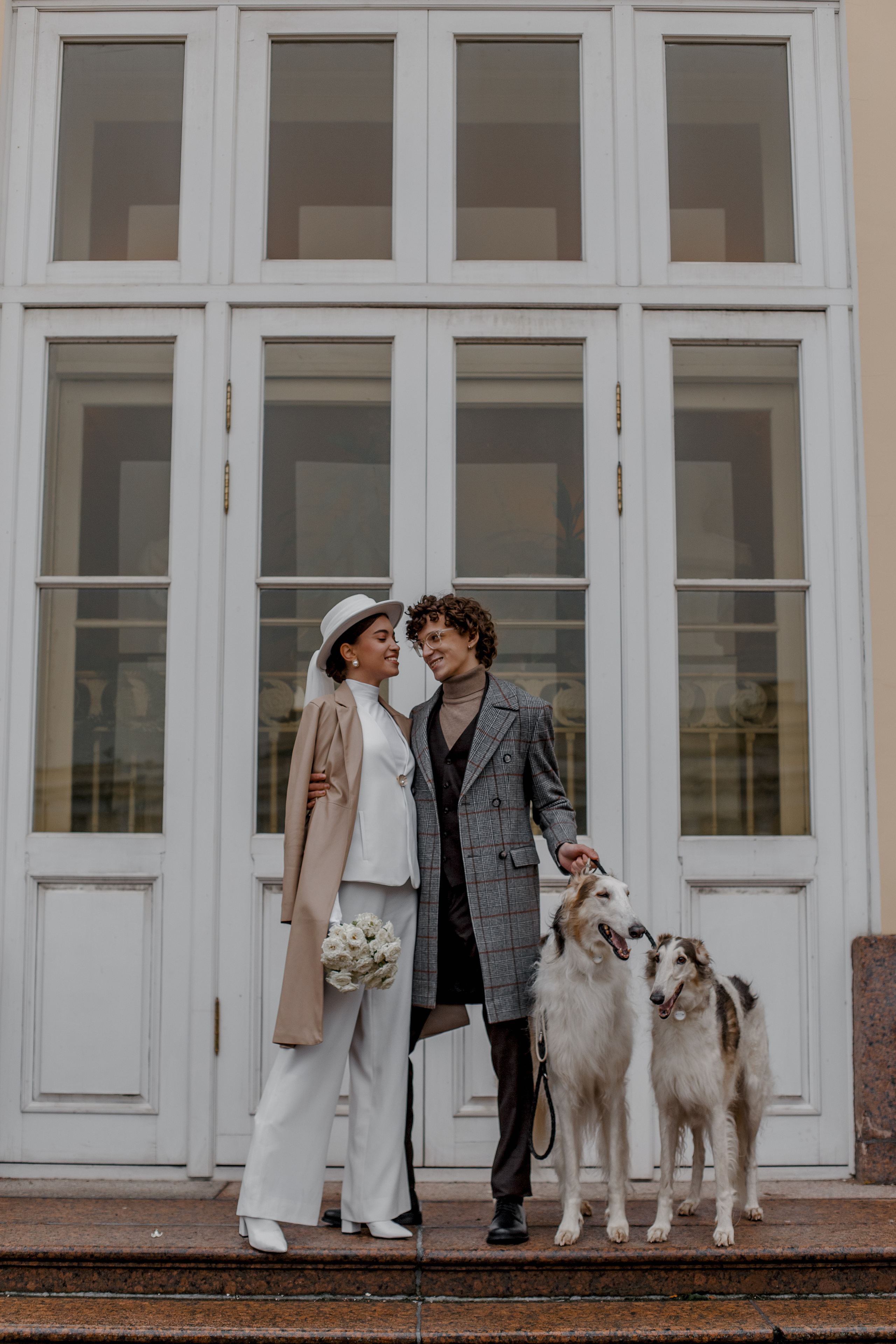 Степан и Ульяна, свадьба с Авганскими борзыми. Свадебный фотограф Санкт-Петербург  Москва