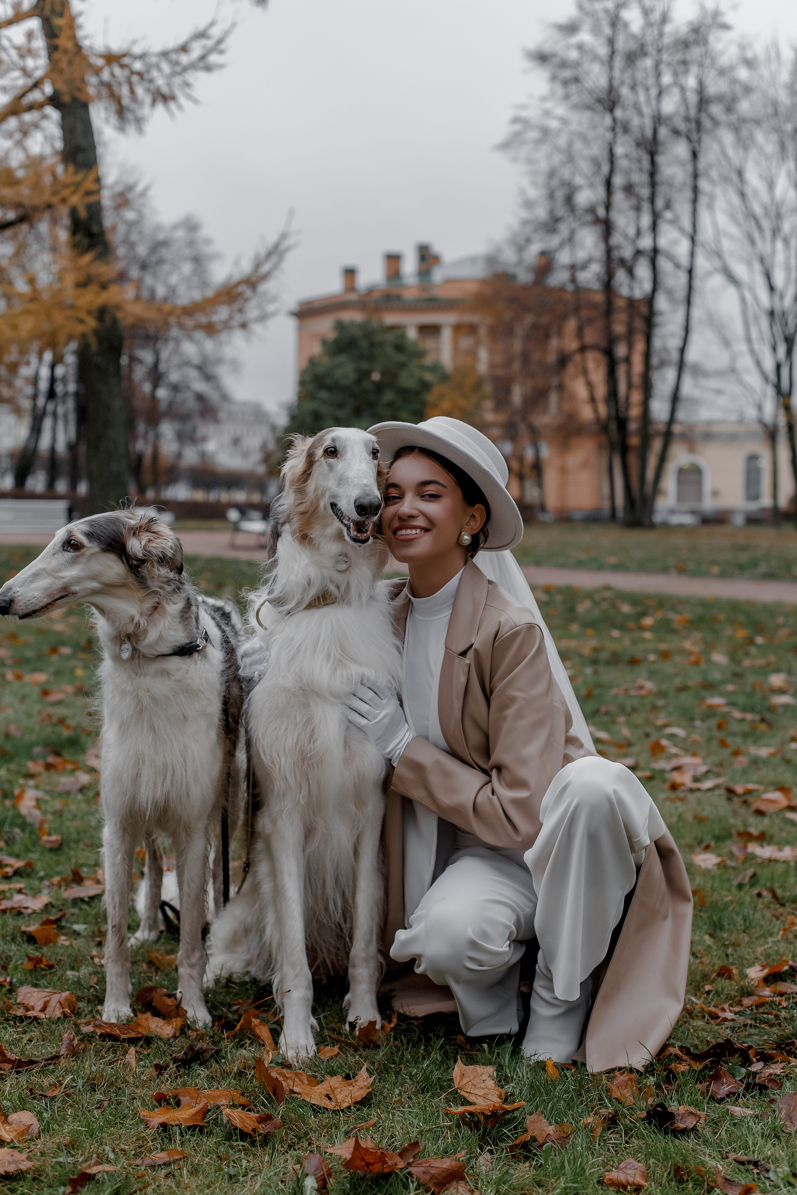 Степан и Ульяна, свадьба с Авганскими борзыми. Свадебный фотограф Санкт-Петербург  Москва
