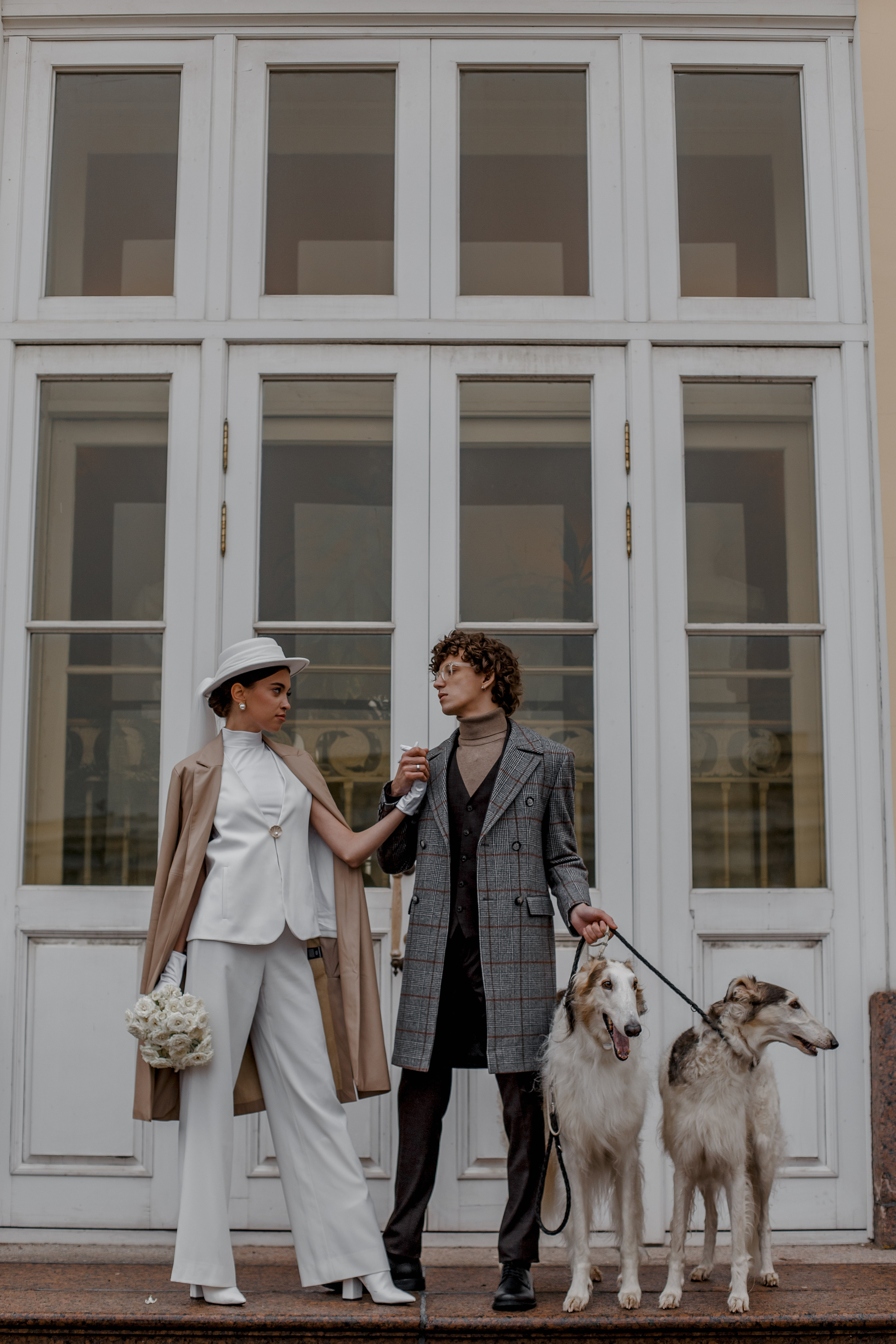 Степан и Ульяна, свадьба с Авганскими борзыми. Свадебный фотограф Санкт-Петербург  Москва