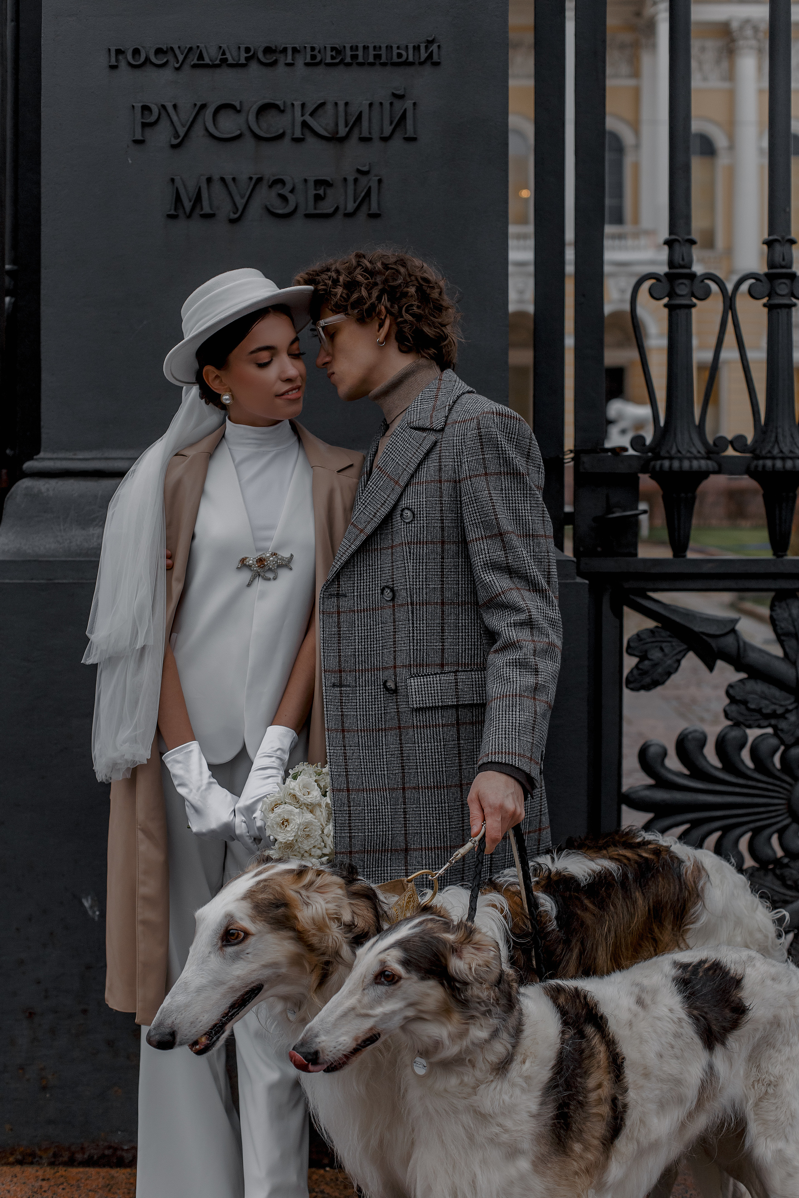 Степан и Ульяна, свадьба с Авганскими борзыми. Свадебный фотограф Санкт-Петербург  Москва