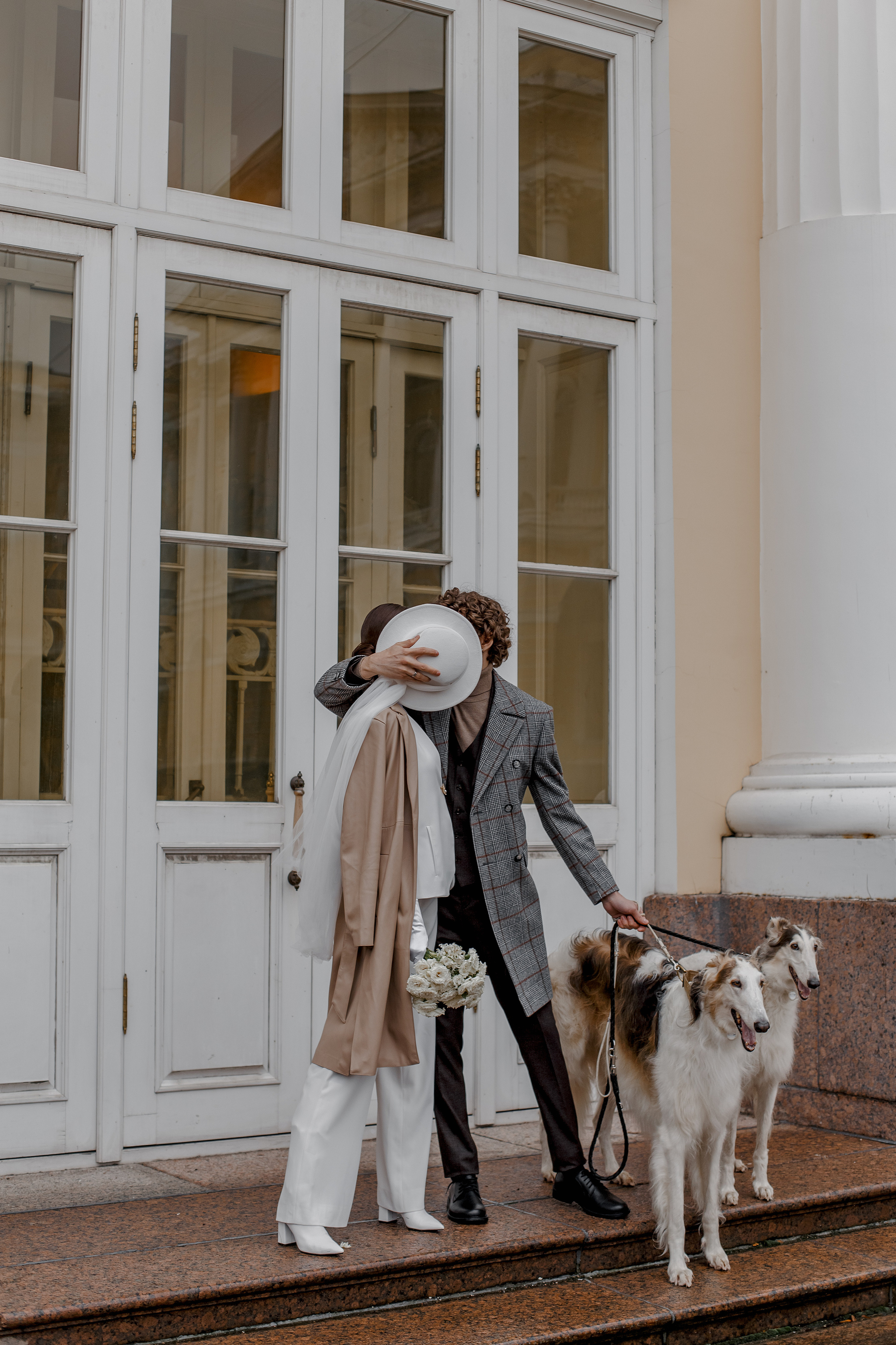 Степан и Ульяна, свадьба с Авганскими борзыми. Свадебный фотограф Санкт-Петербург  Москва